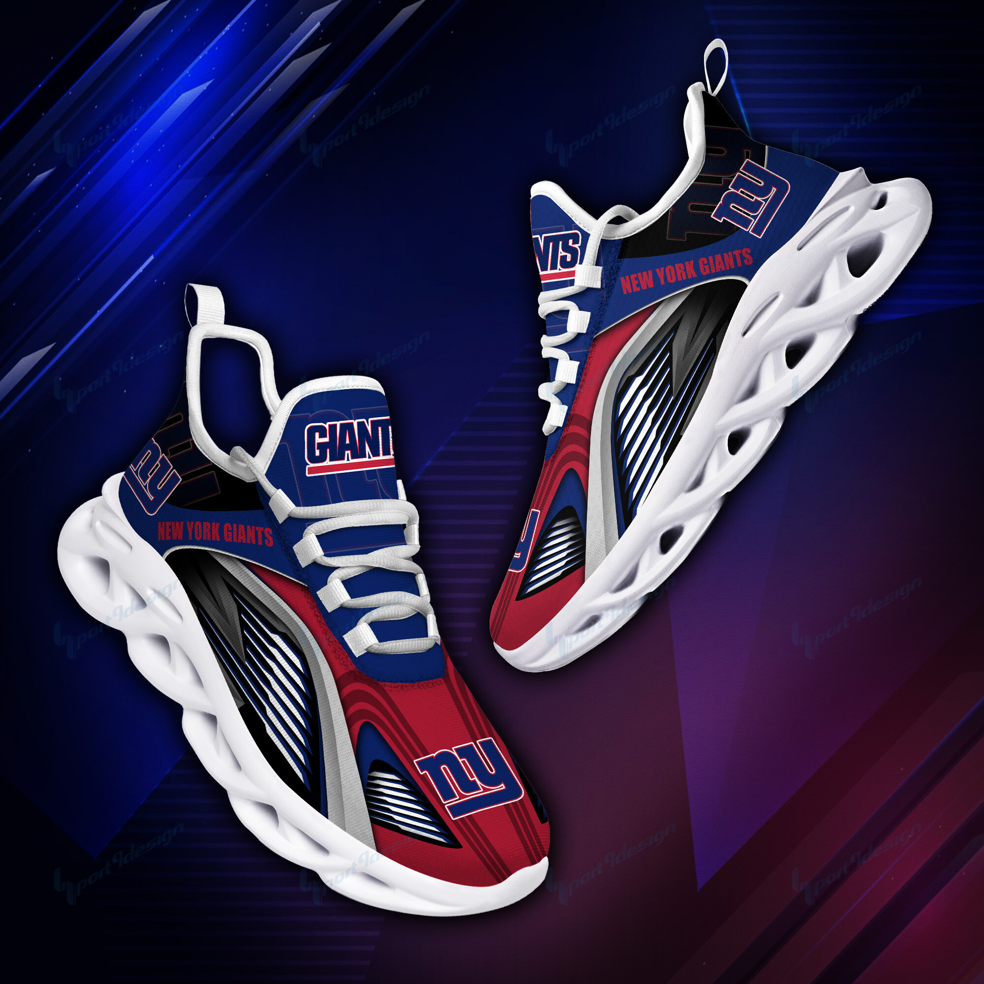 JWFancy New York Giants NFL Max Soul Shoes Sneakers For Men And Women