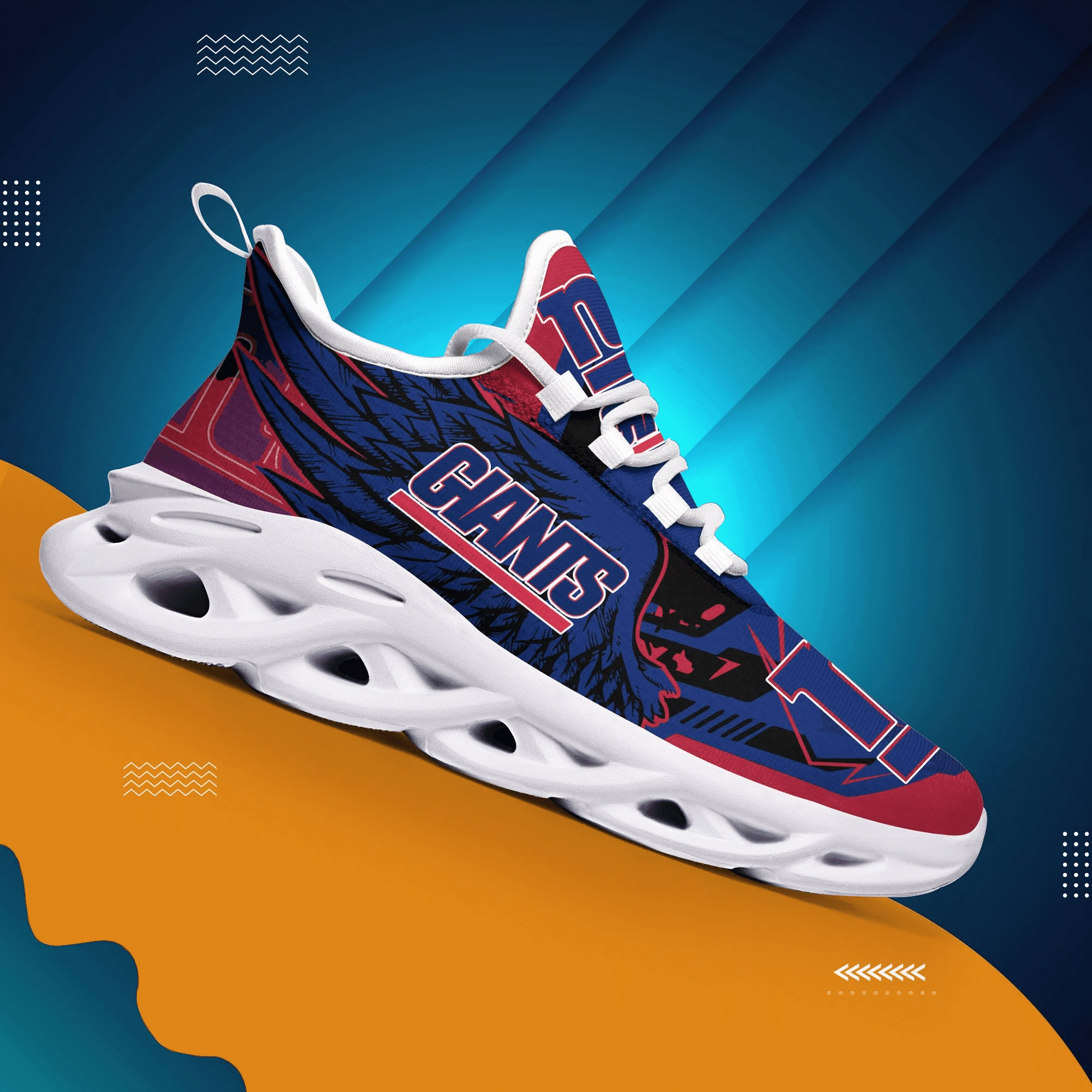 JWFancy New York Giants NFL Max Soul Shoes Sneakers For Men And Women