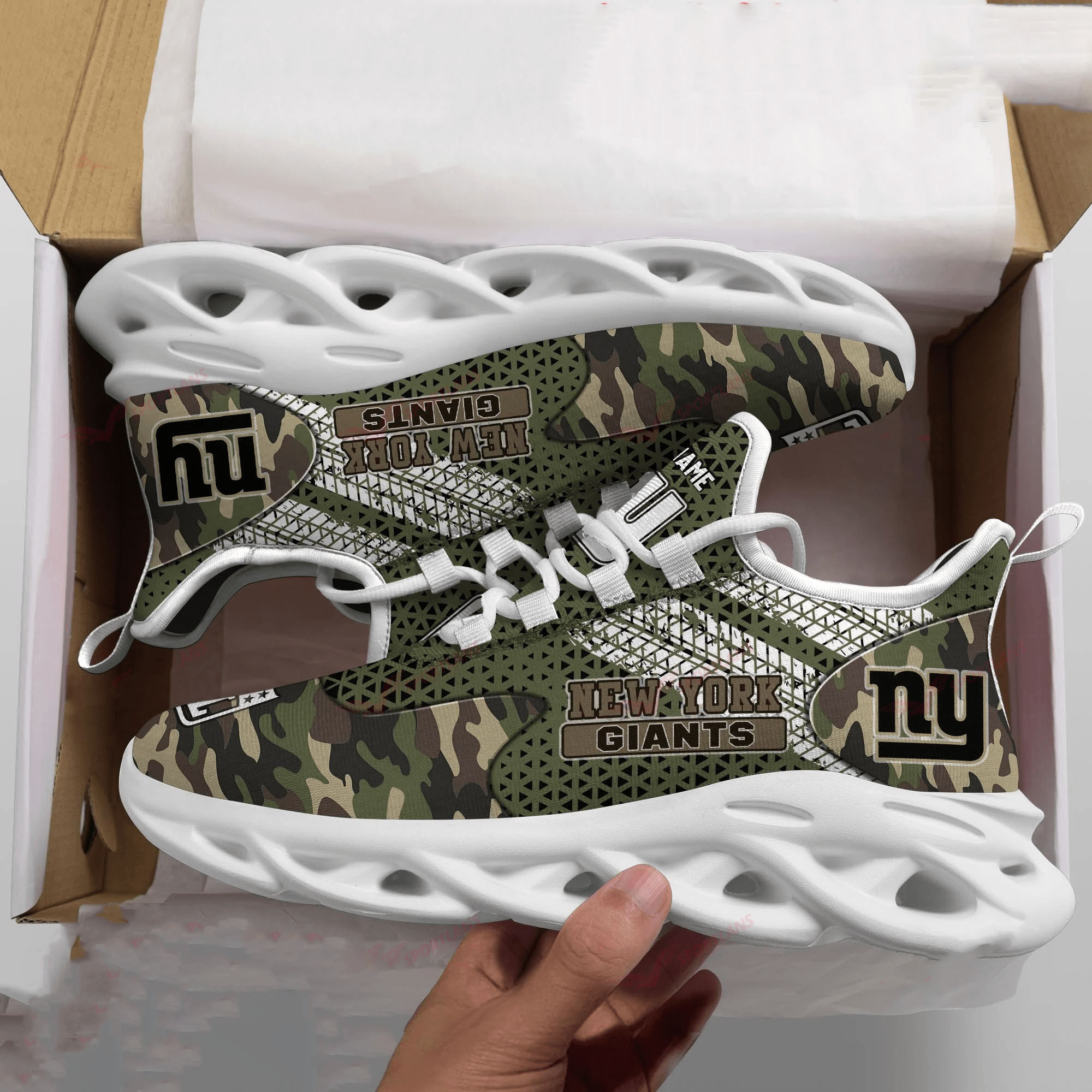 JWFancy New York Giants NFL Max Soul Shoes Sneakers For Men And Women