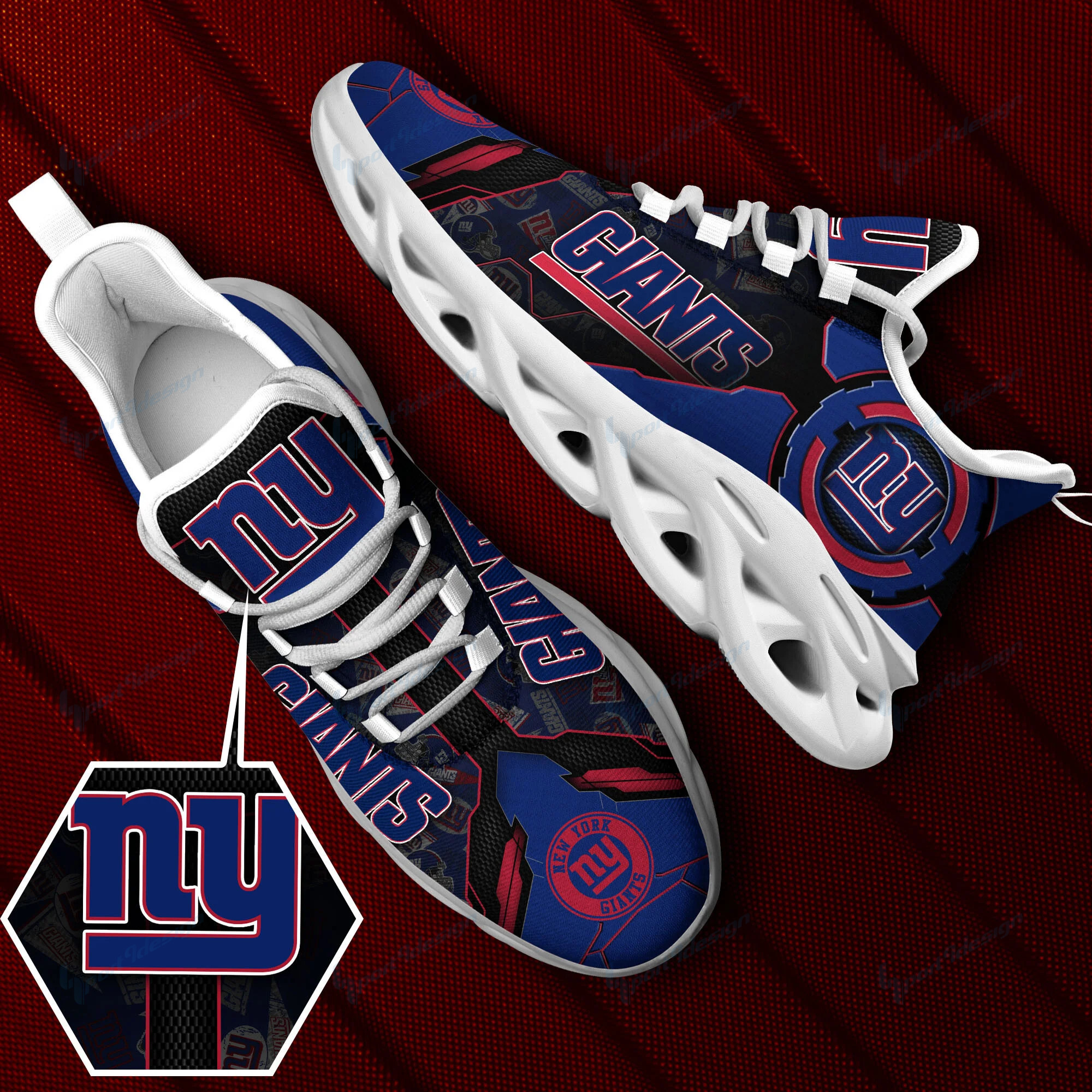 JWFancy New York Giants NFL Max Soul Shoes Sneakers For Men And Women
