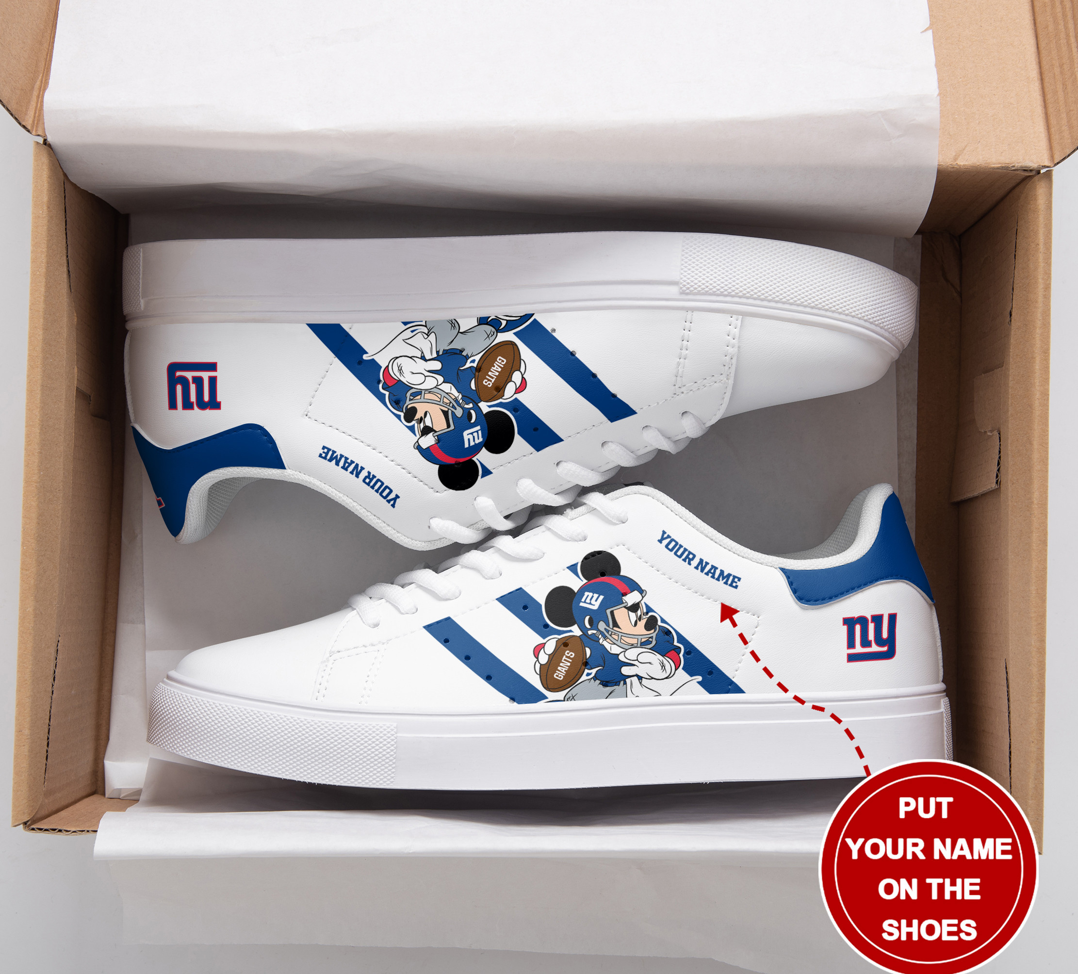 JWFancy New York Giants Skate Stan Shoes Sneakes For Men And Women