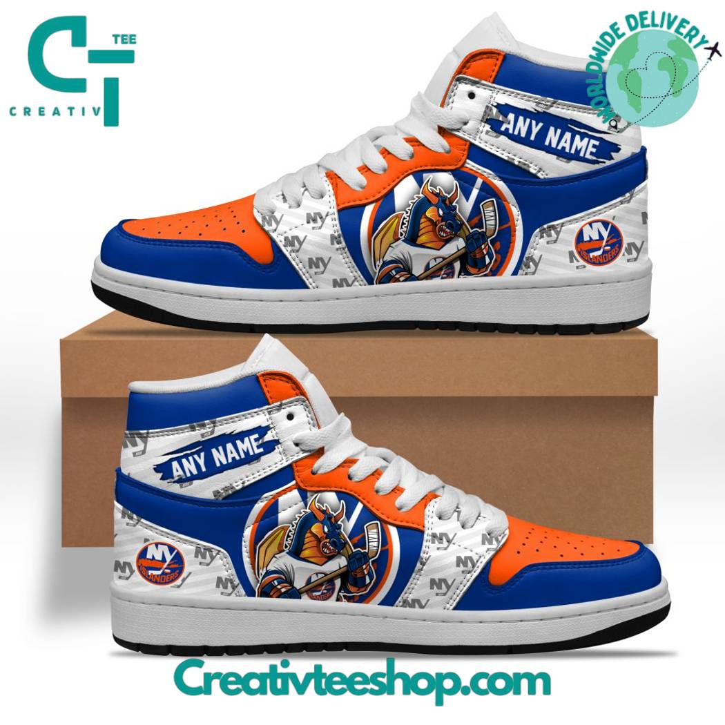 JWFancy New York Islanders AJ1 High Sneakers Shoes For Men And Women