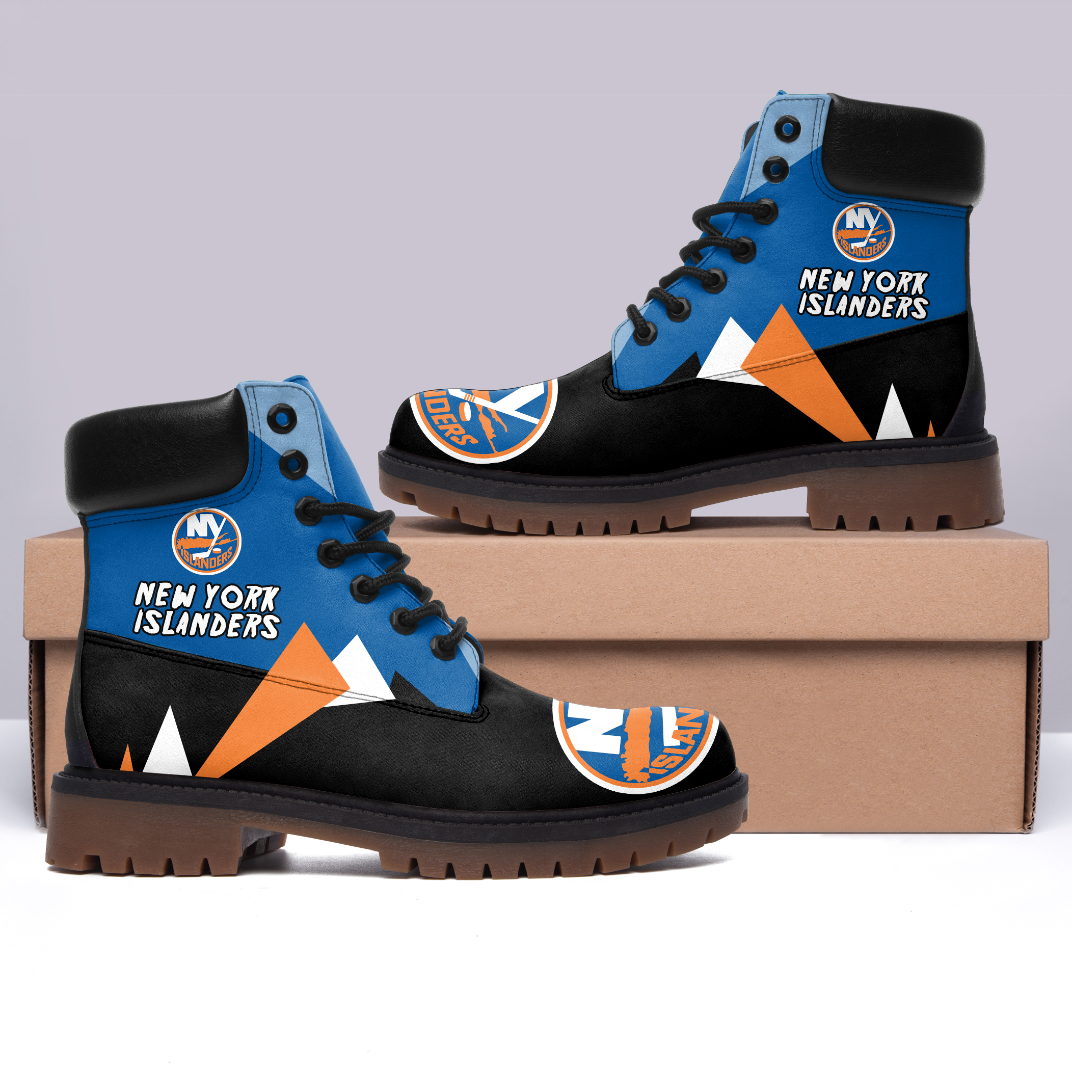 JWFancy New York Islanders Boots Shoes For Men And Women