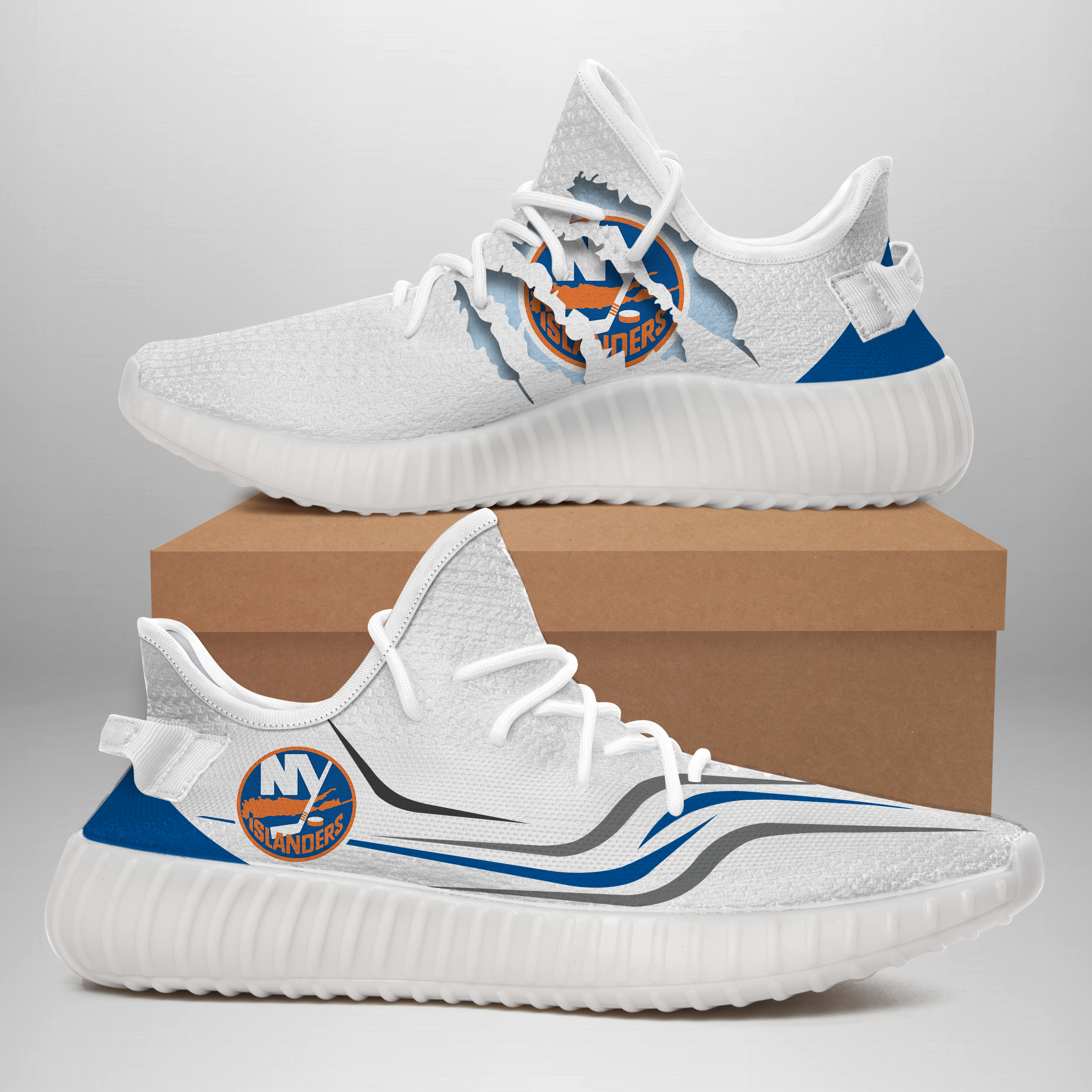 JWFancy New York Islanders Yeezy Boost Shoes For Men And Women