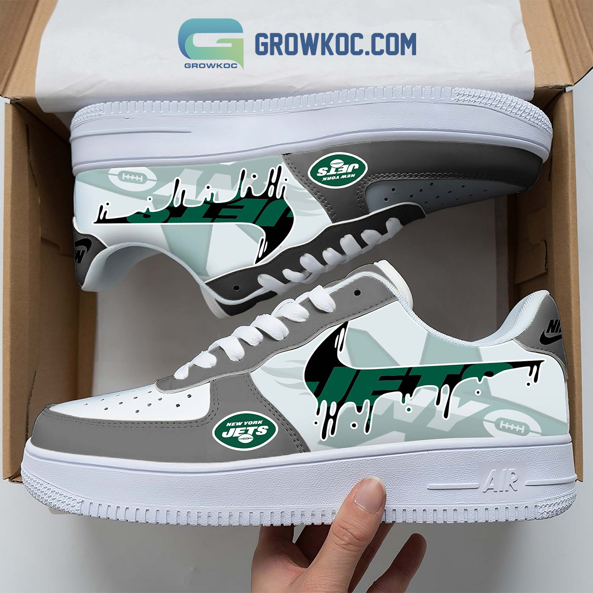 JWFancy New York Jets Air Low-Top Sneakers Shoes For Men And Women