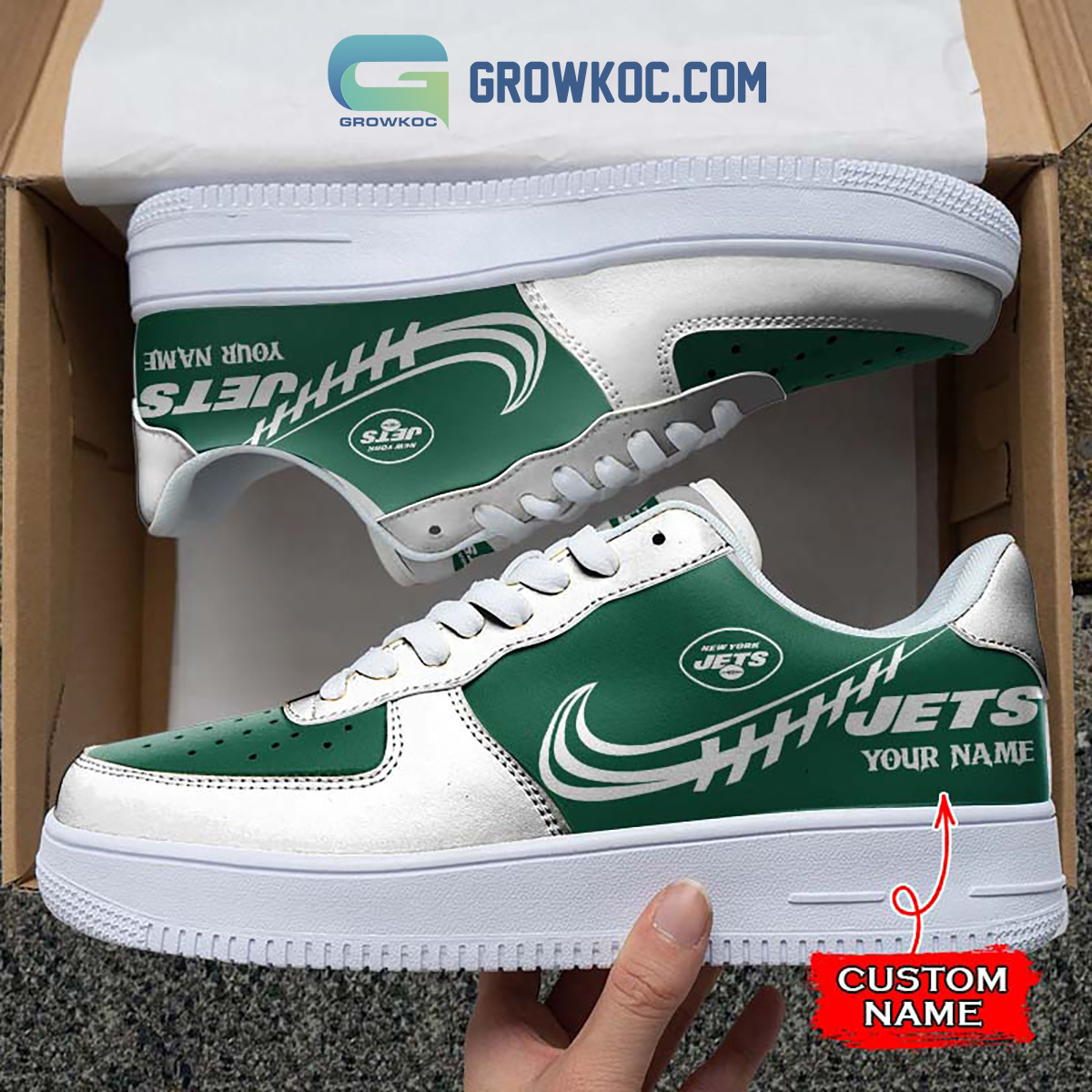 JWFancy New York Jets Air Low-Top Sneakers Shoes For Men And Women
