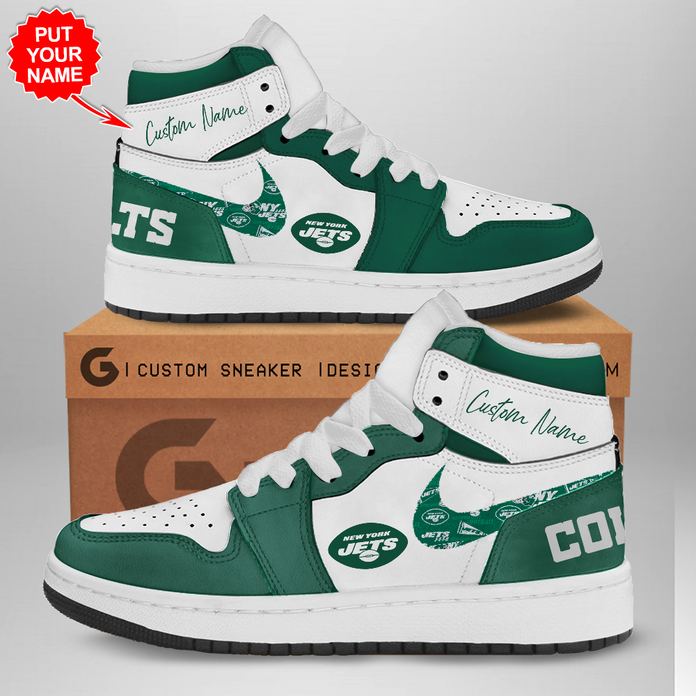 JWFancy New York Jets AJ1 High Sneakers Shoes For Men And Women