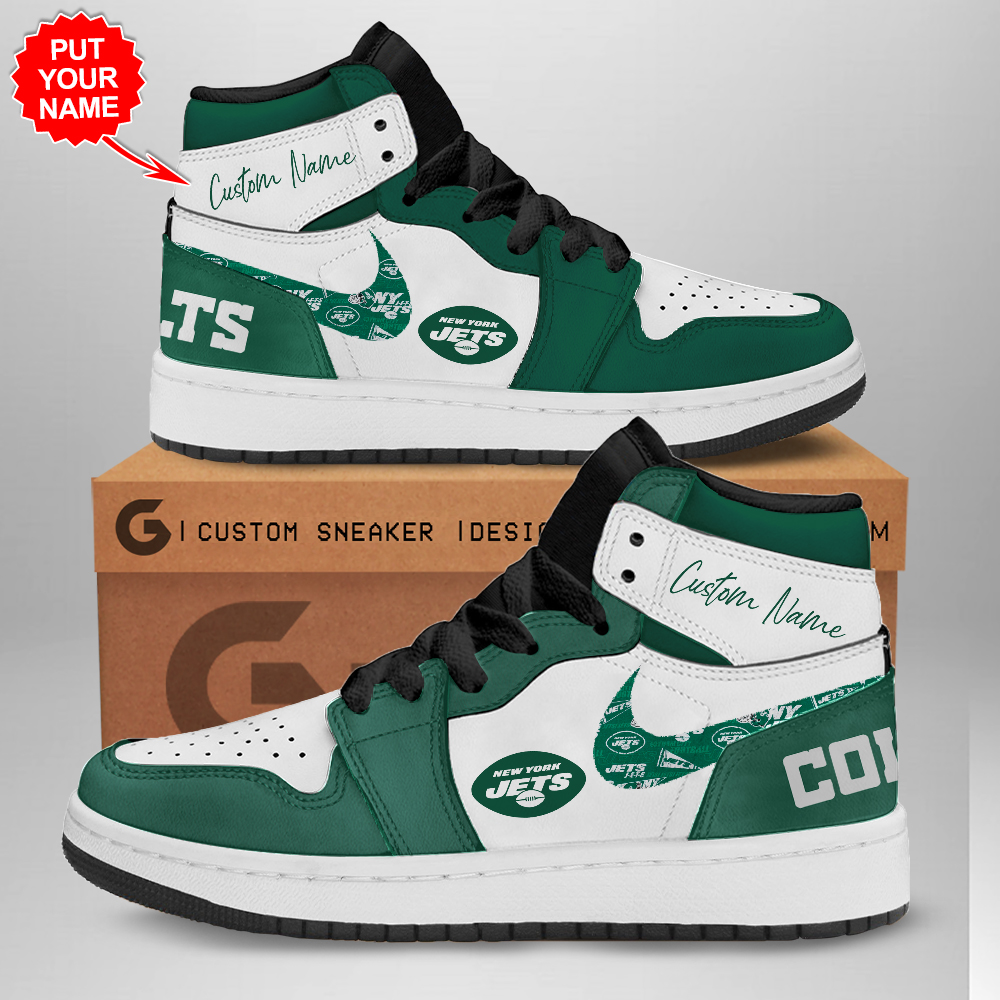 JWFancy New York Jets AJ1 High Sneakers Shoes For Men And Women