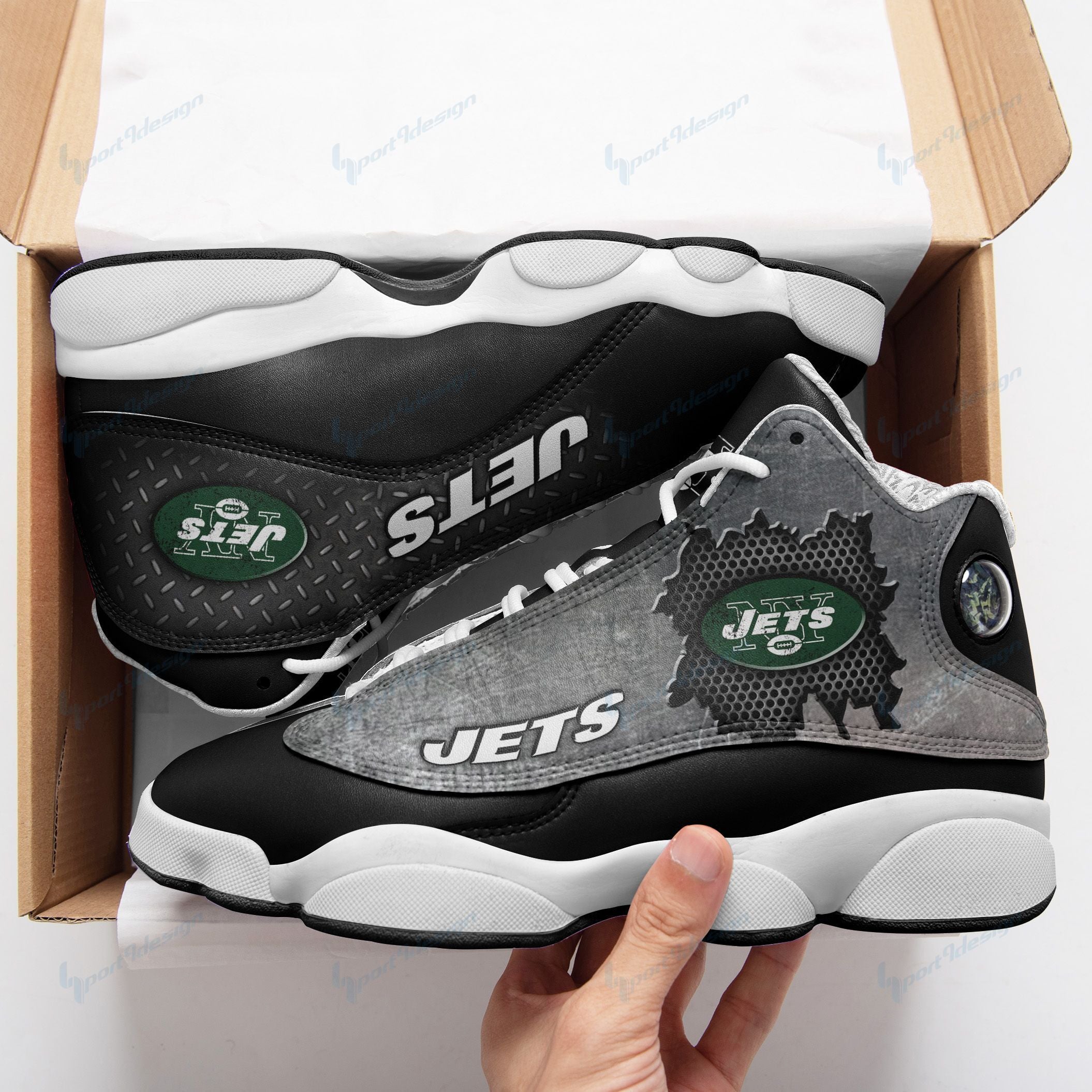 JWFancy New York Jets AJ13 Sneakers Shoes For Men And Women