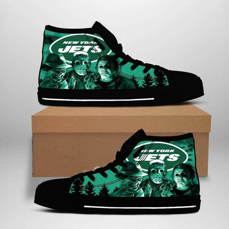 JWFancy New York Jets High Top Canvas Sneakers Shoes For Men And Women