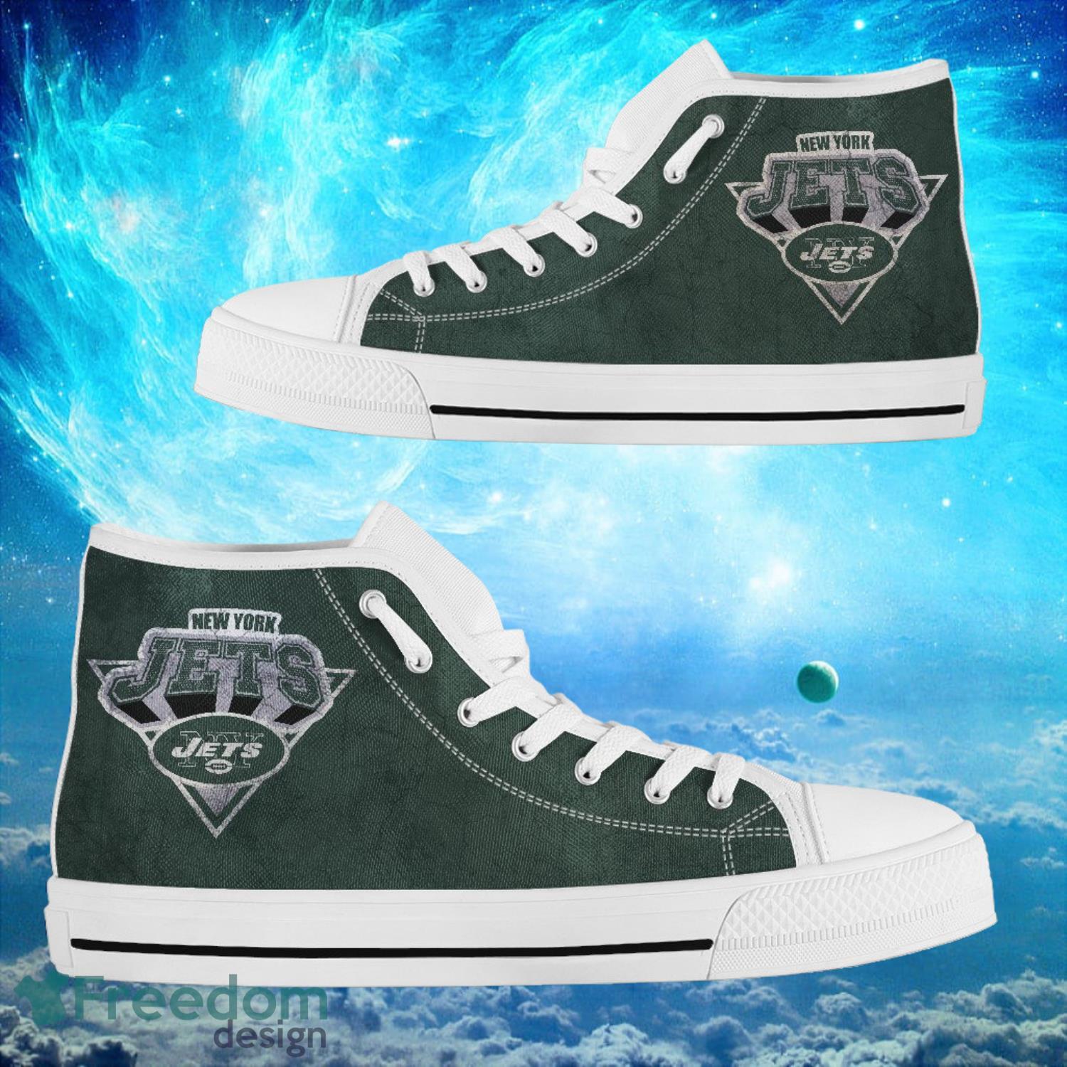 JWFancy New York Jets High Top Canvas Sneakers Shoes For Men And Women