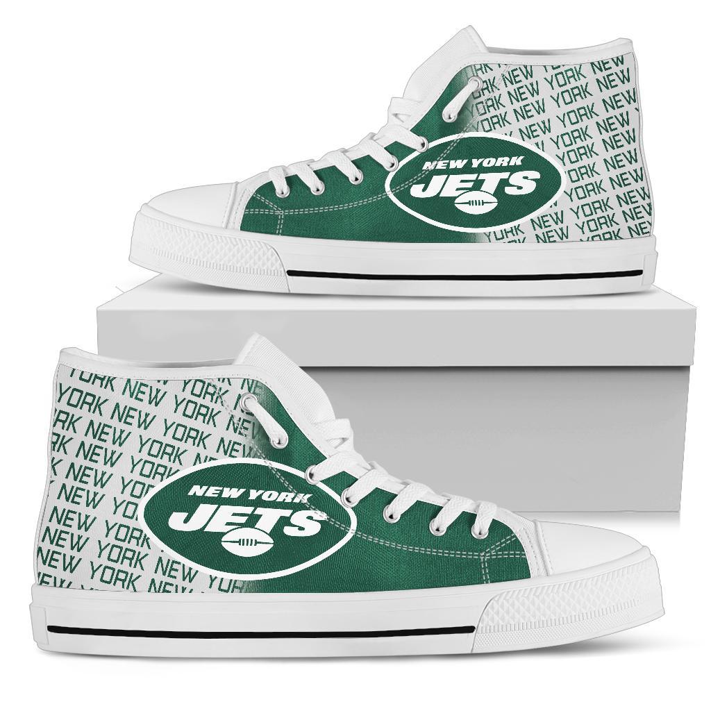 JWFancy New York Jets High Top Canvas Sneakers Shoes For Men And Women
