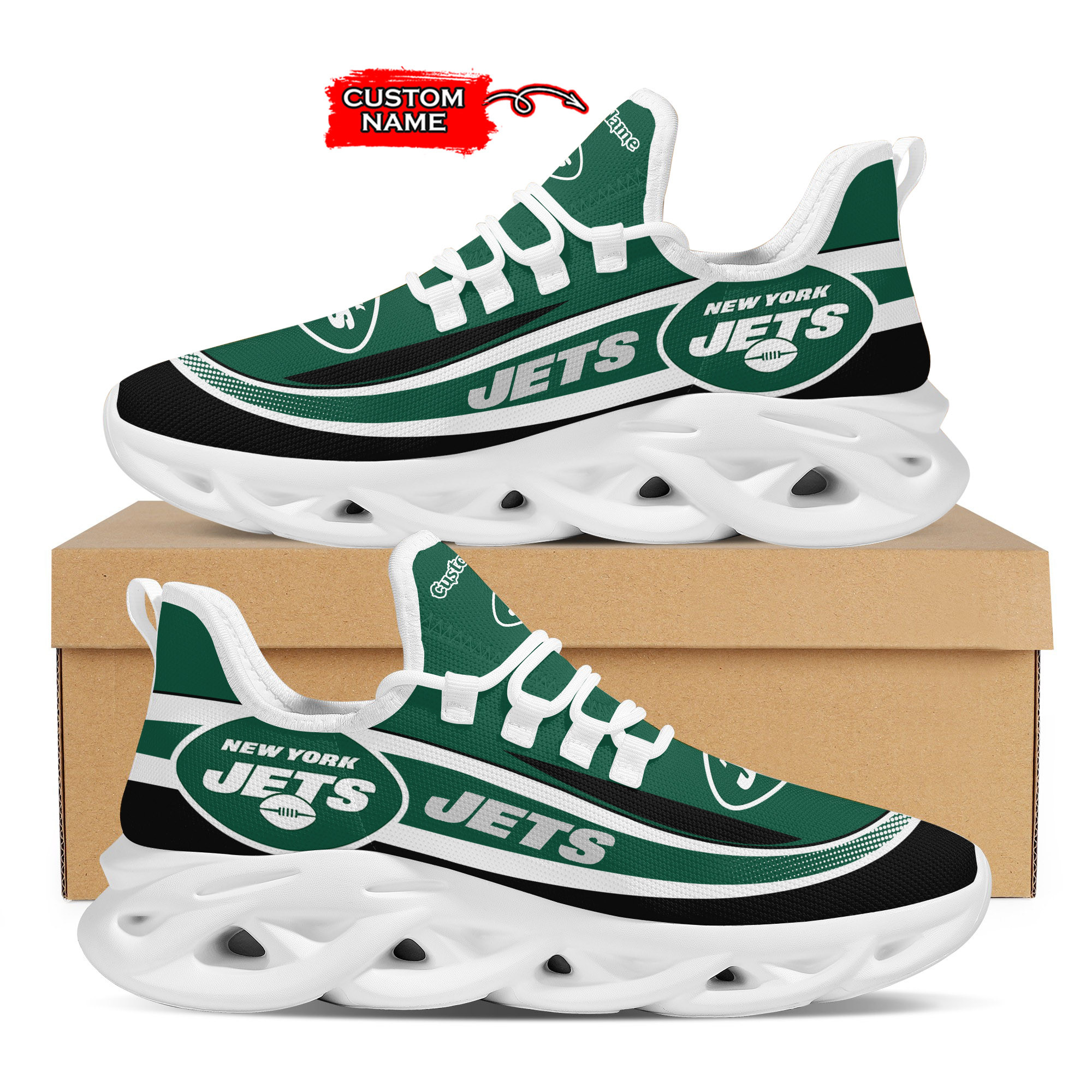 JWFancy New York Jets Max Soul Shoes Sneakers For Men And Women