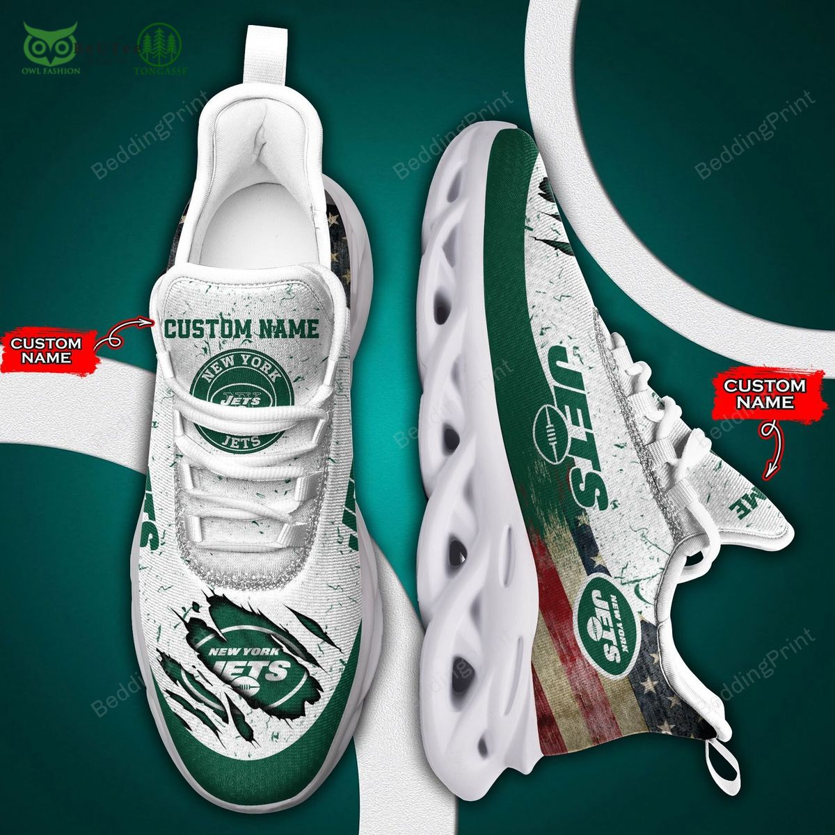 JWFancy New York Jets Max Soul Shoes Sneakers For Men And Women
