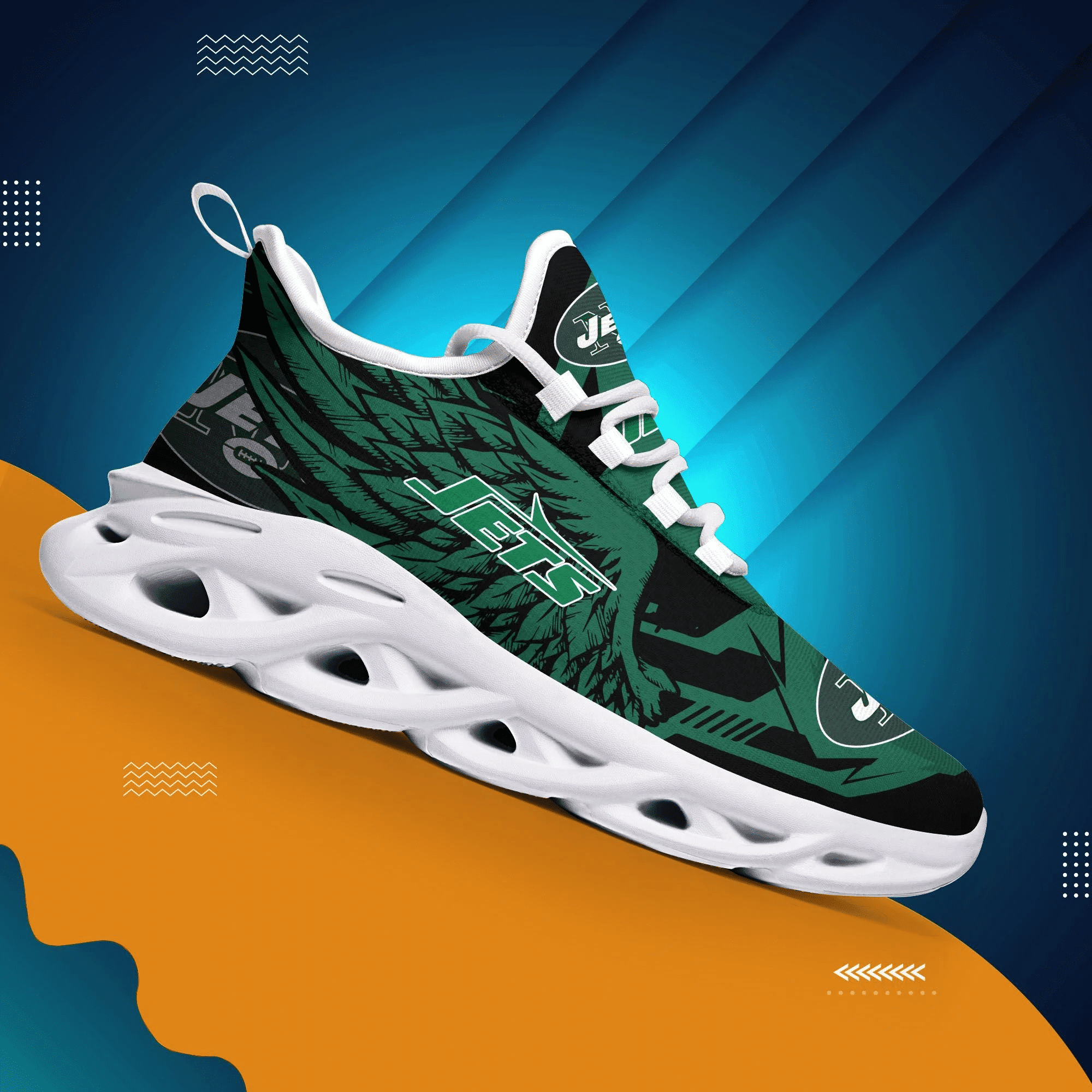 JWFancy New York Jets NFL Max Soul Shoes Sneakers For Men And Women