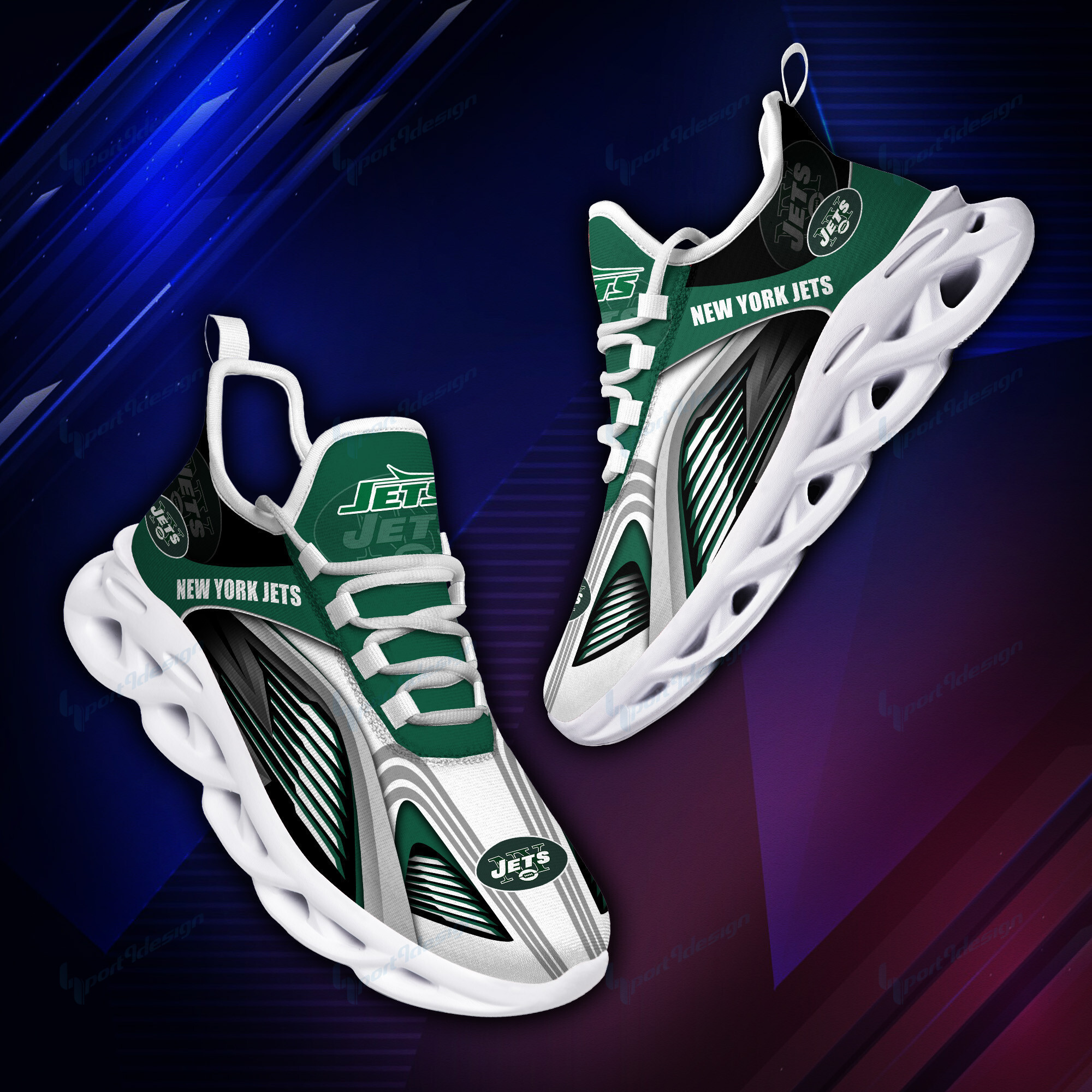 JWFancy New York Jets NFL Max Soul Shoes Sneakers For Men And Women
