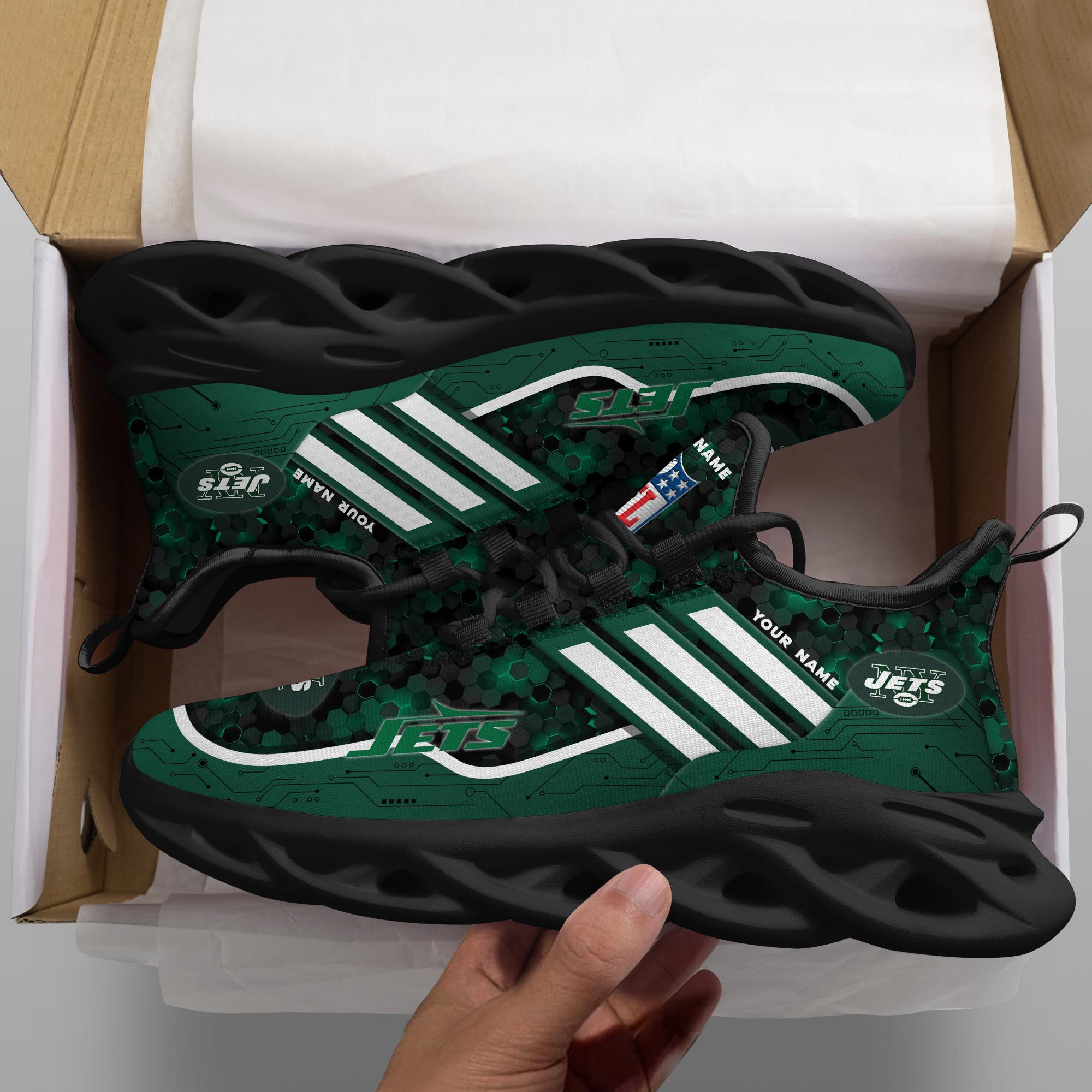 JWFancy New York Jets NFL Max Soul Shoes Sneakers For Men And Women