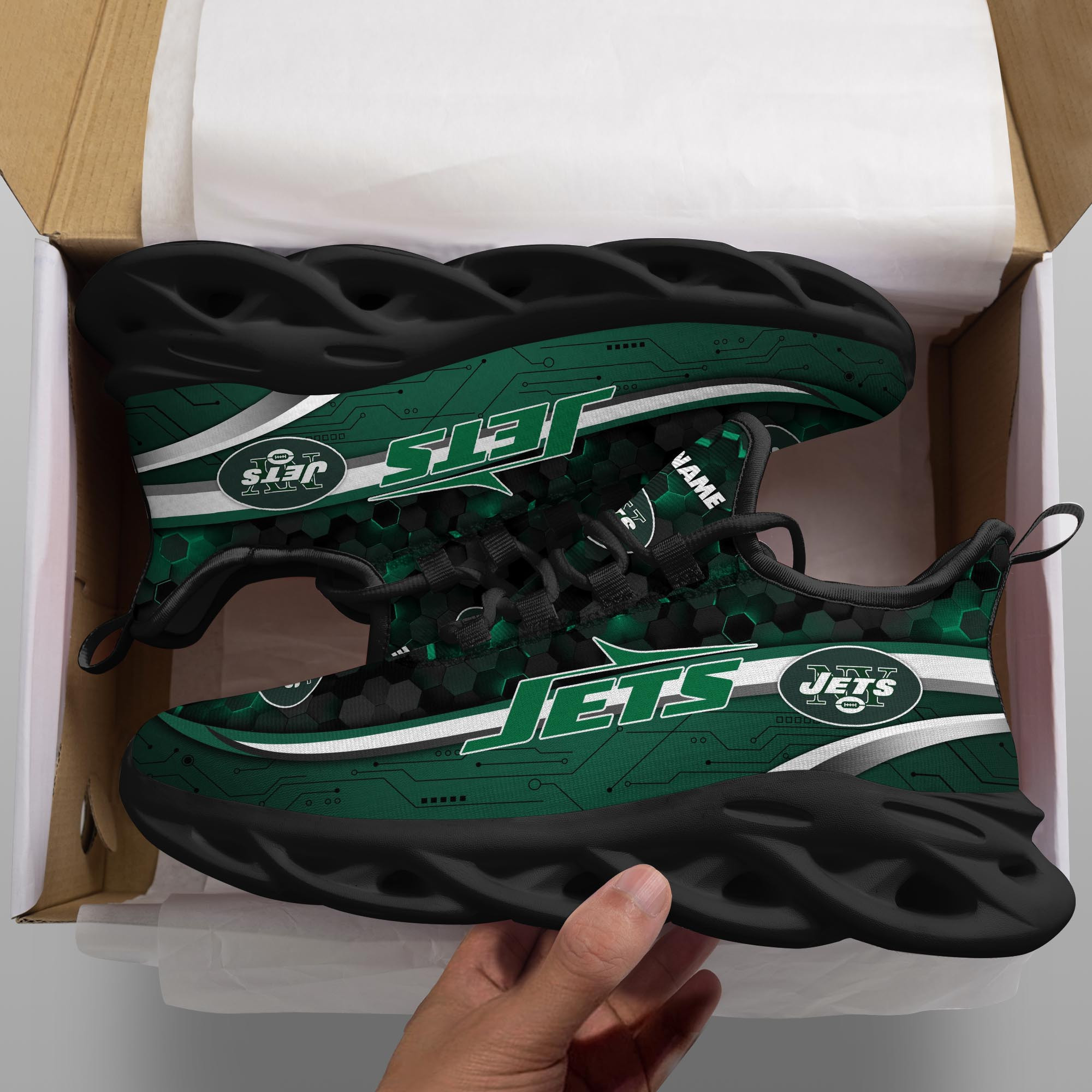 JWFancy New York Jets NFL Max Soul Shoes Sneakers For Men And Women