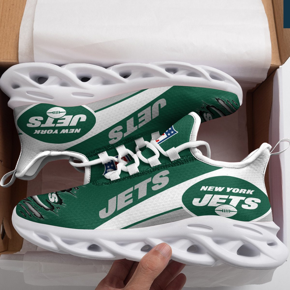 JWFancy New York Jets NFL Max Soul Shoes Sneakers For Men And Women