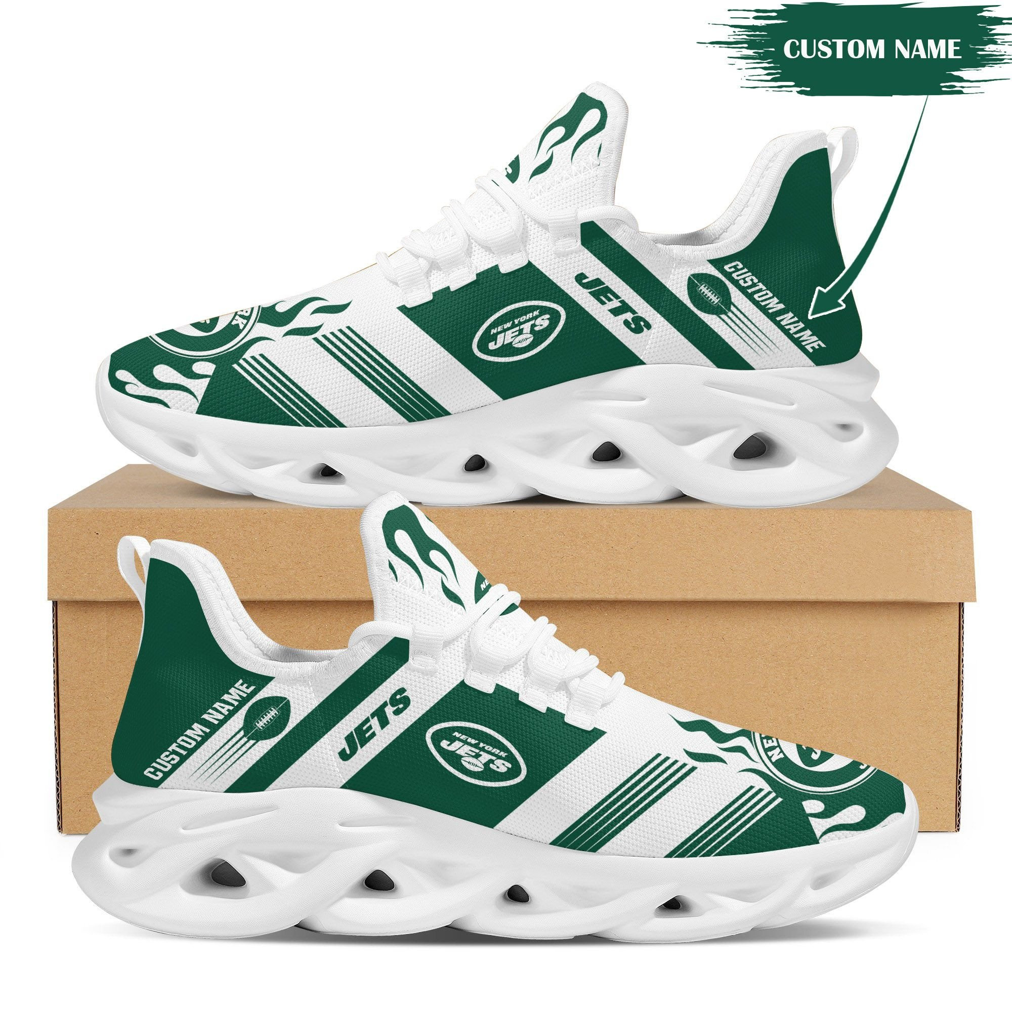 JWFancy New York Jets NFL Max Soul Shoes Sneakers For Men And Women