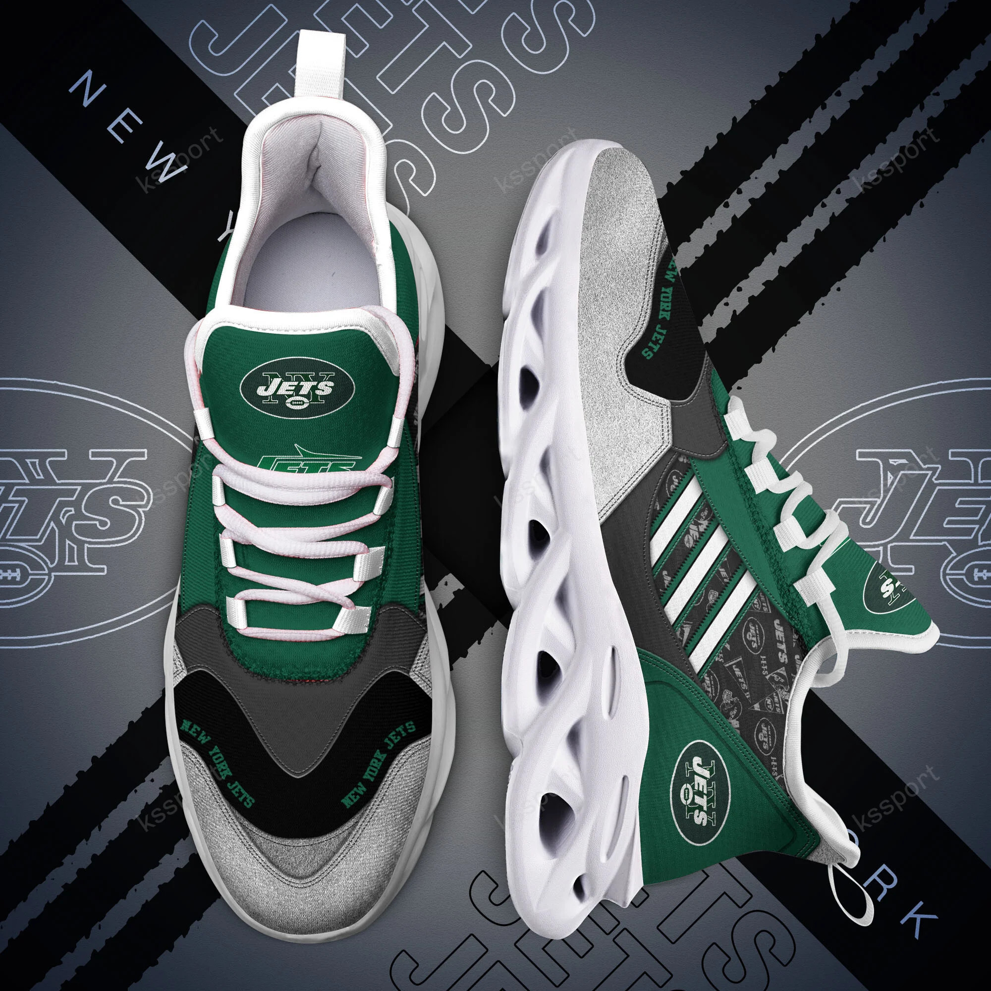 JWFancy New York Jets NFL Max Soul Shoes Sneakers For Men And Women