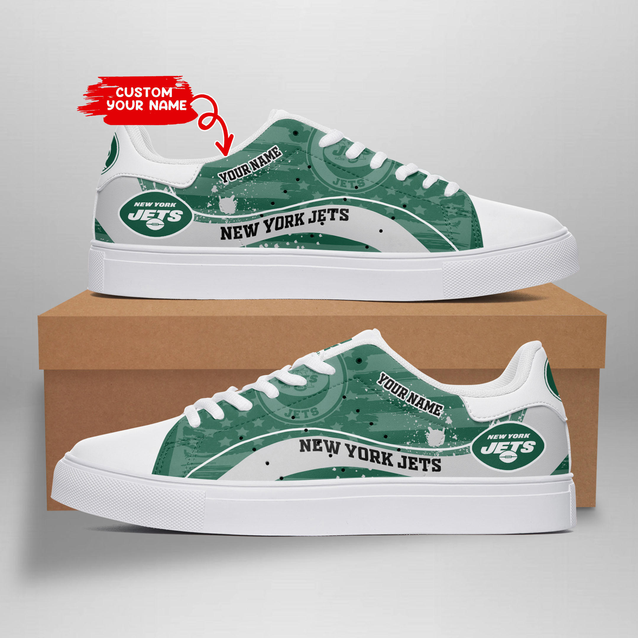 JWFancy New York Jets Skate Stan Shoes Sneakes For Men And Women