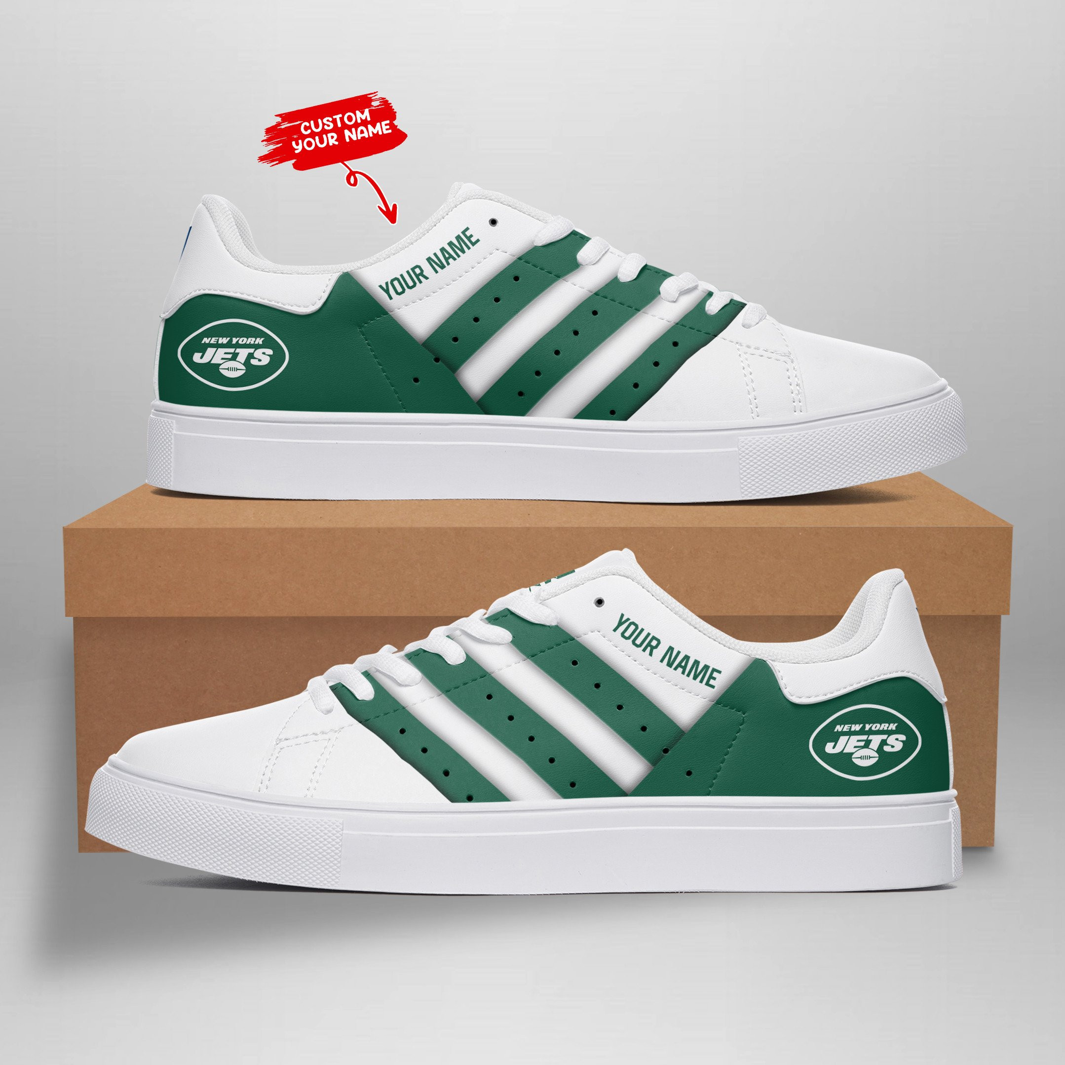 JWFancy New York Jets Skate Stan Shoes Sneakes For Men And Women