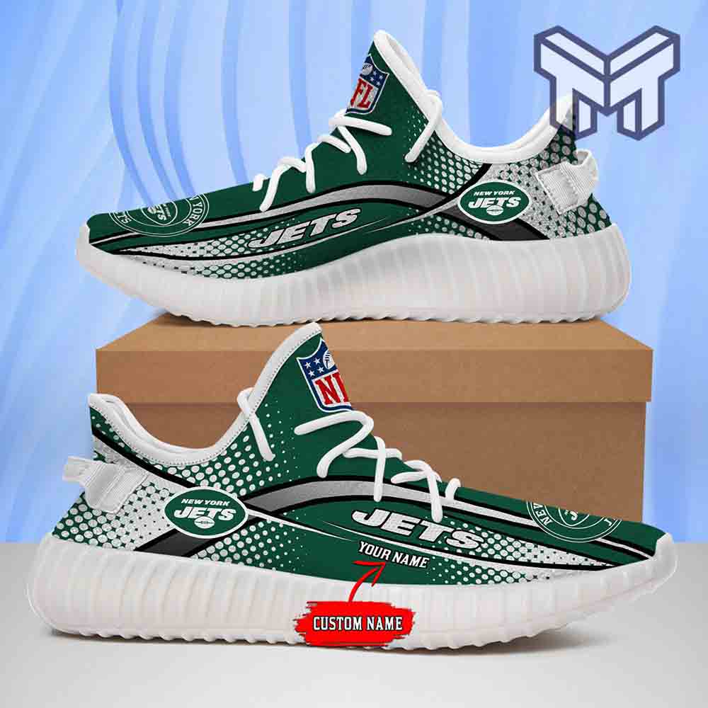 JWFancy New York Jets Yeezy Boost Shoes For Men And Women