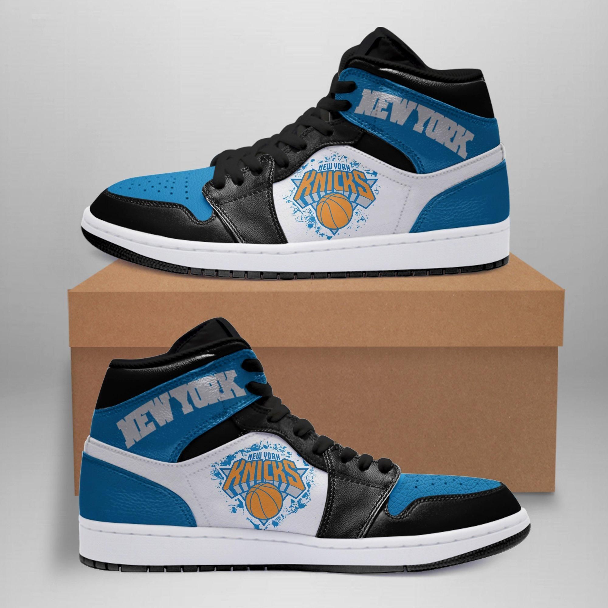 JWFancy New York Knicks NBA AJ1 High Sneakers Shoes For Men And Women
