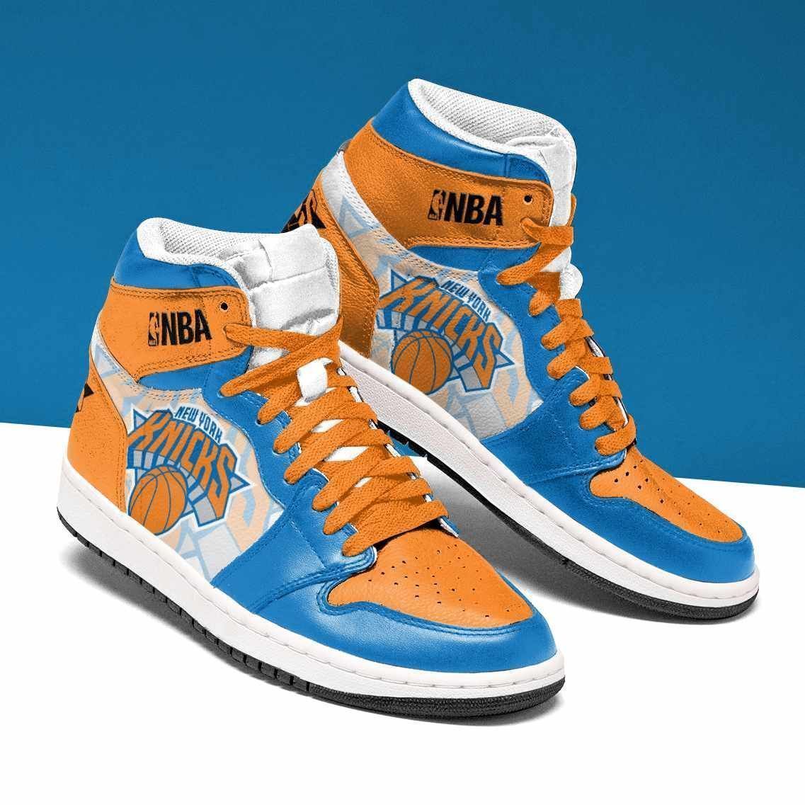 JWFancy New York Knicks NBA AJ1 High Sneakers Shoes For Men And Women