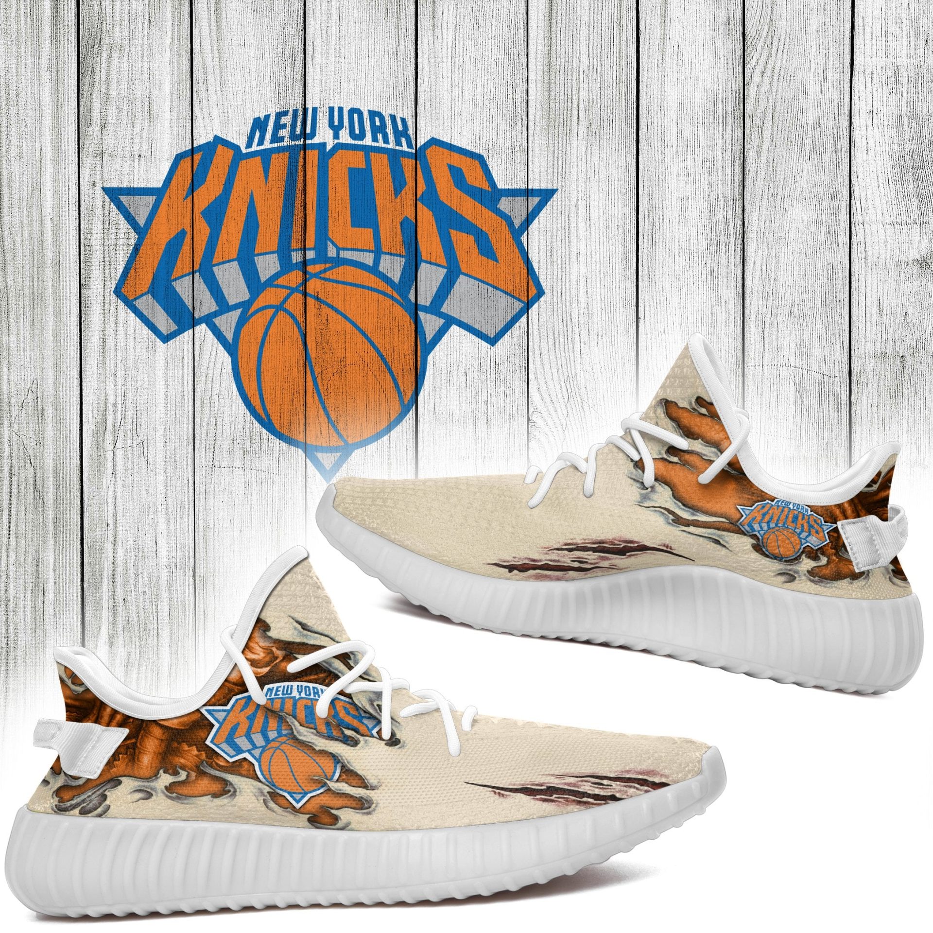 JWFancy New York Knicks Yeezy Boost Shoes For Men And Women
