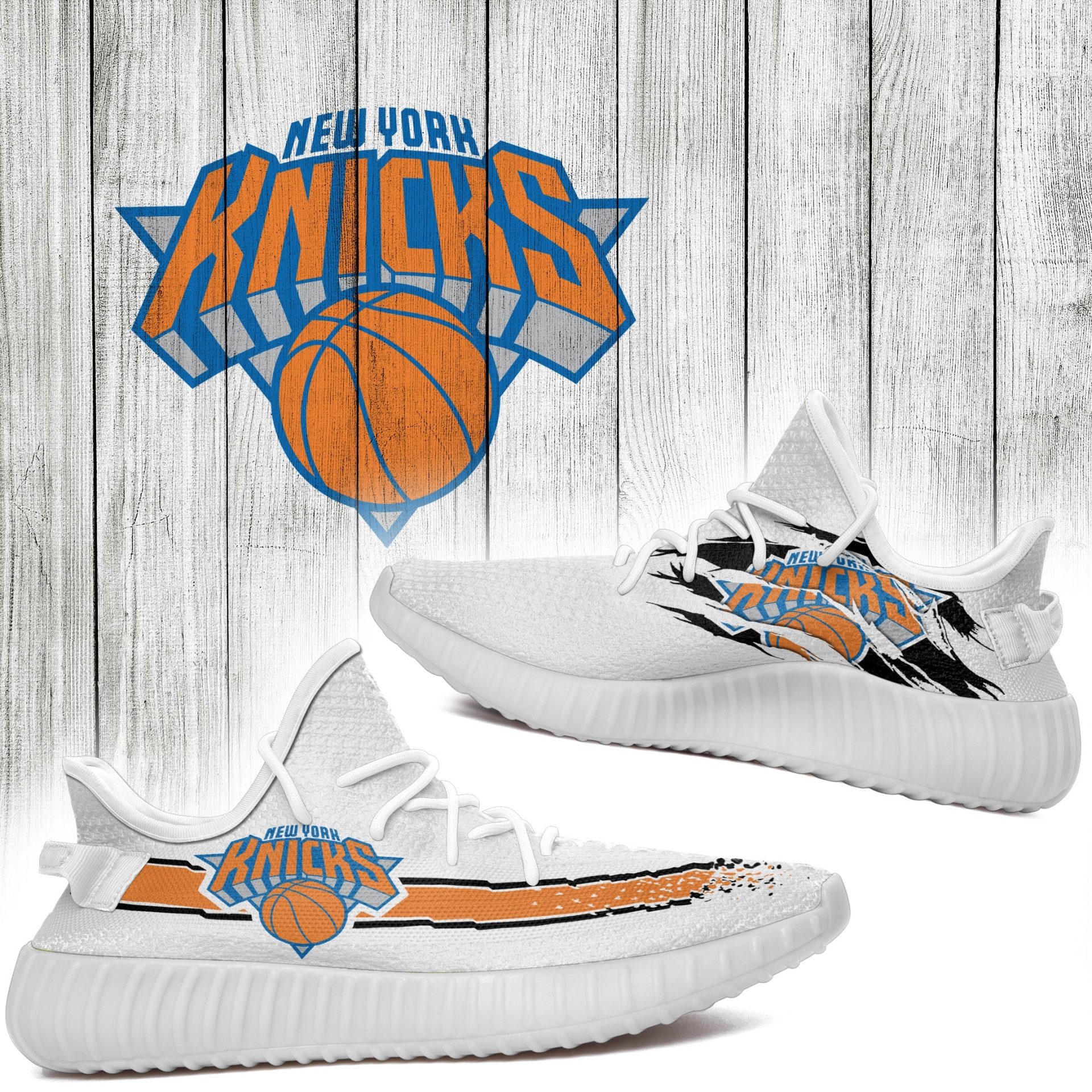 JWFancy New York Knicks Yeezy Boost Shoes For Men And Women