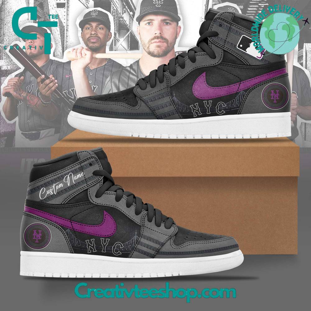 JWFancy New York Mets AJ1 High Sneakers Shoes For Men And Women