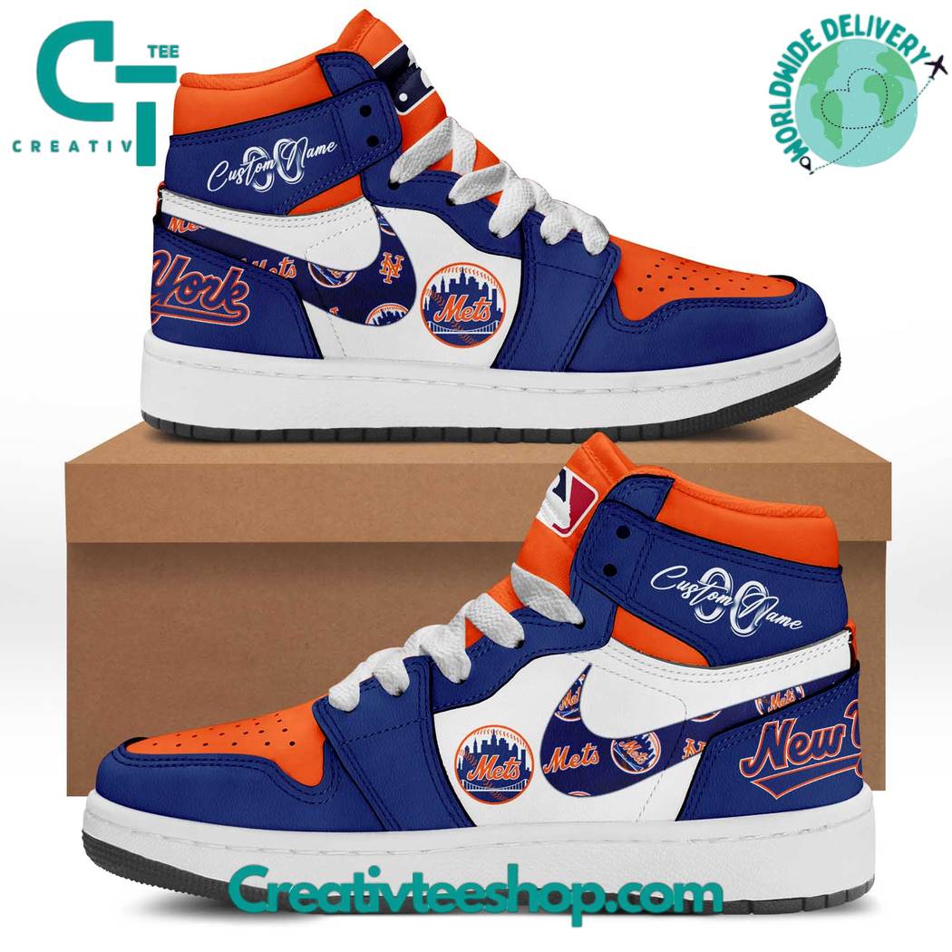 JWFancy New York Mets AJ1 High Sneakers Shoes For Men And Women