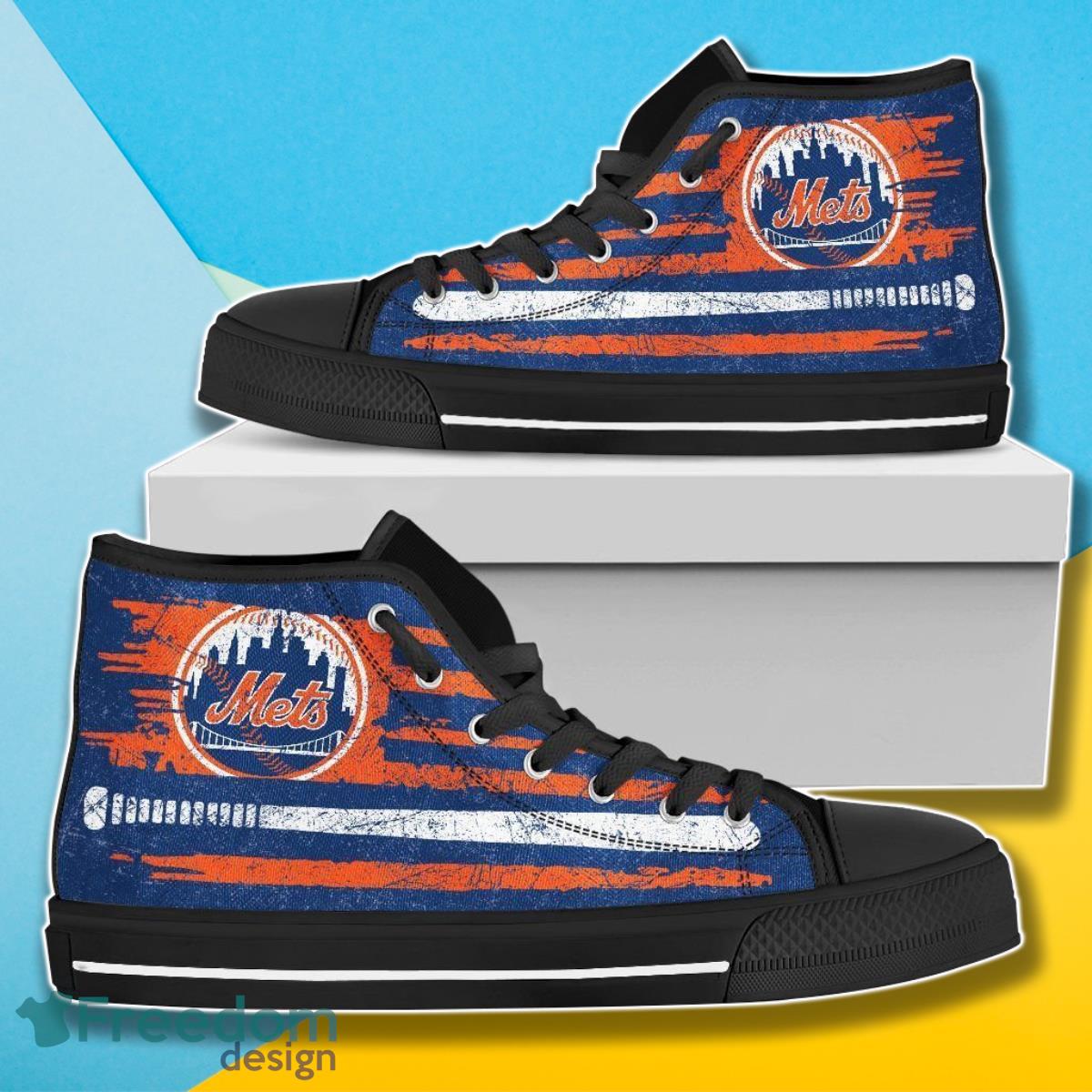 JWFancy New York Mets High Top Canvas Sneakers Shoes For Men And Women
