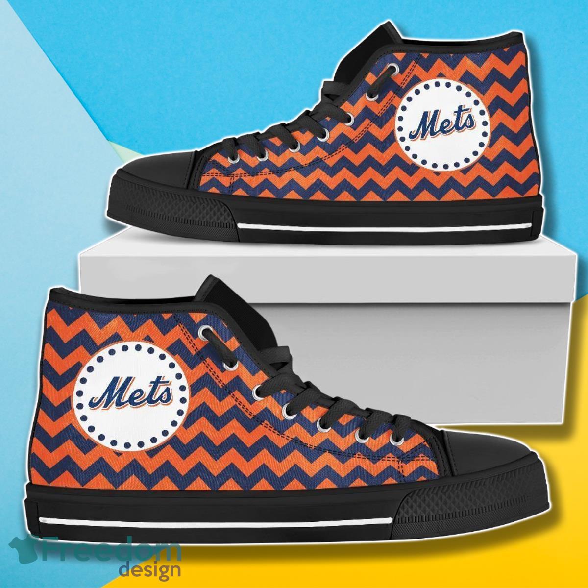 JWFancy New York Mets High Top Canvas Sneakers Shoes For Men And Women