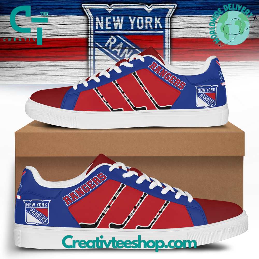 JWFancy New York Rangers Skate Stan Shoes Sneakes For Men And Women