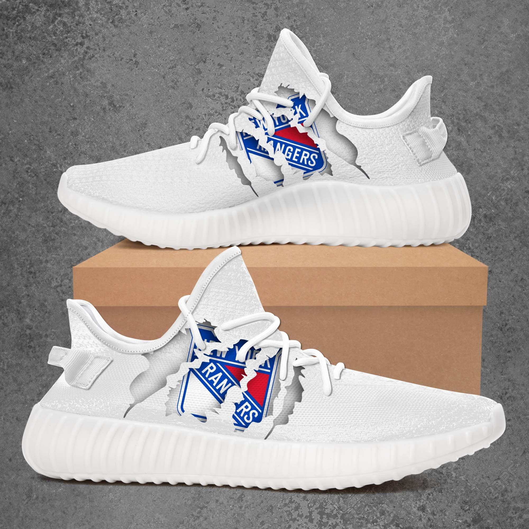 JWFancy New York Rangers Yeezy Boost Shoes For Men And Women