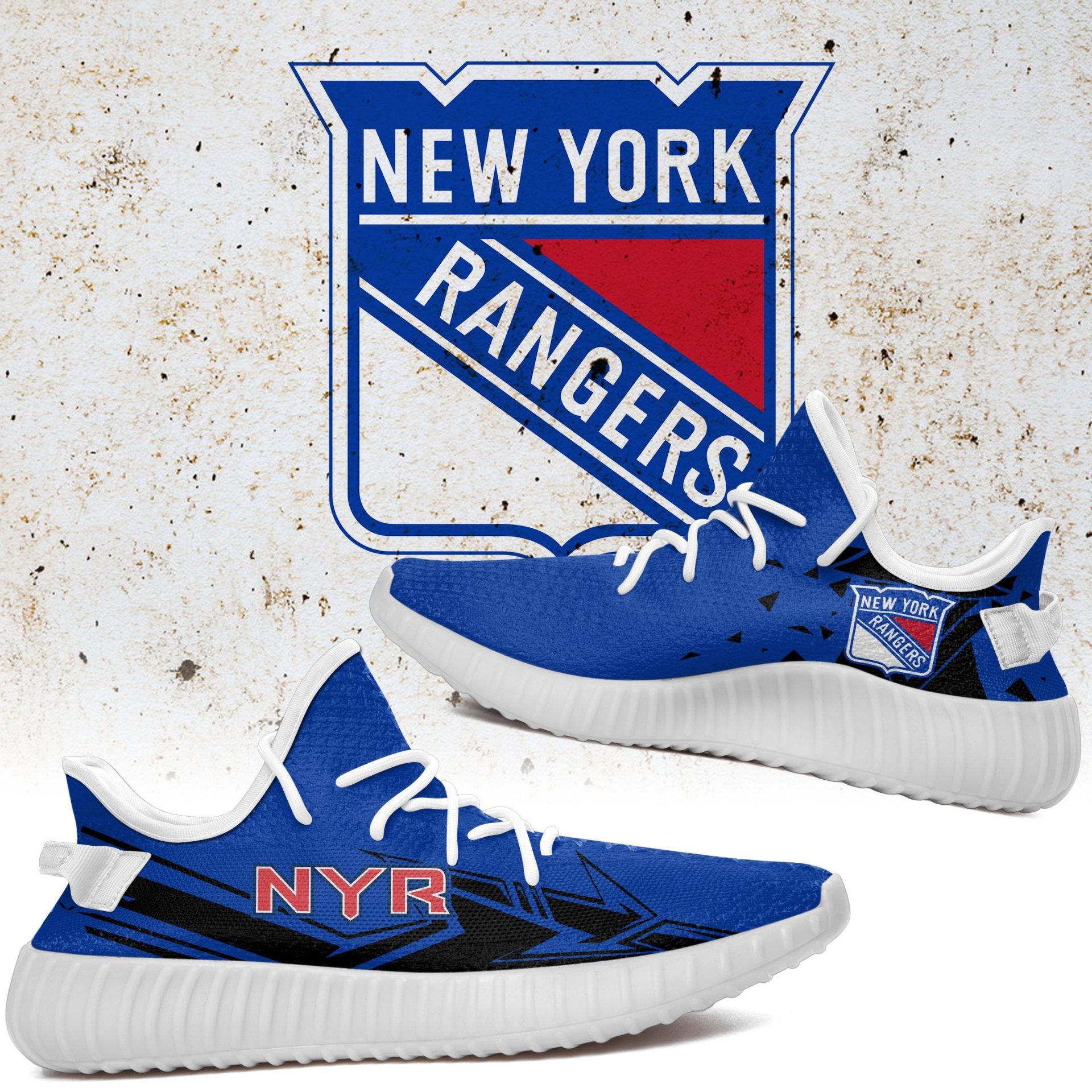 JWFancy New York Rangers Yeezy Boost Shoes For Men And Women
