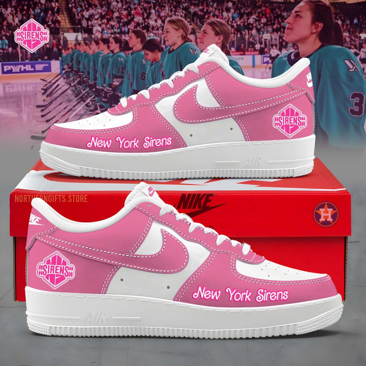 JWFancy New York Sirens Air Low-Top Sneakers Shoes For Men And Women