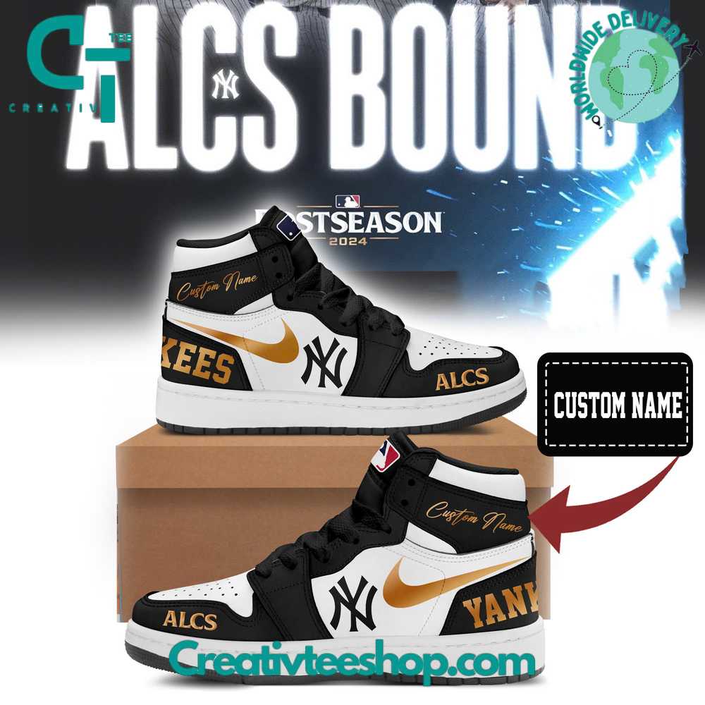 JWFancy New York Yankees AJ1 High Sneakers Shoes For Men And Women