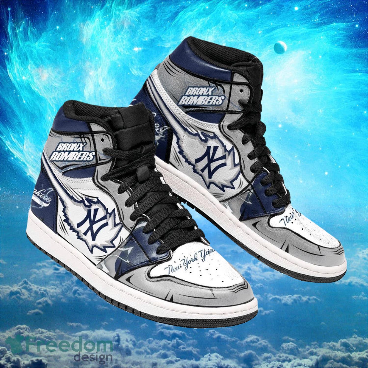 JWFancy New York Yankees AJ1 High Sneakers Shoes For Men And Women