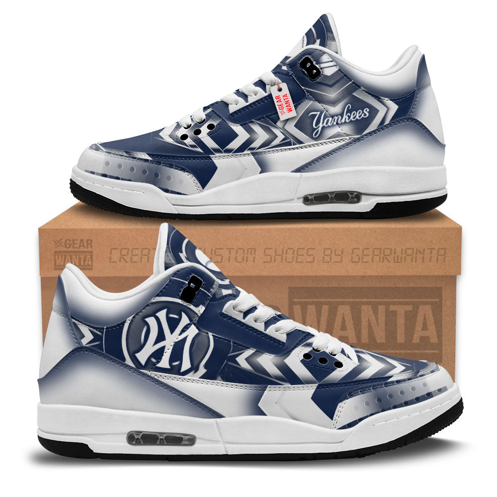 JWFancy New York Yankees AJ3 Sneakers Shoes For Men And Women