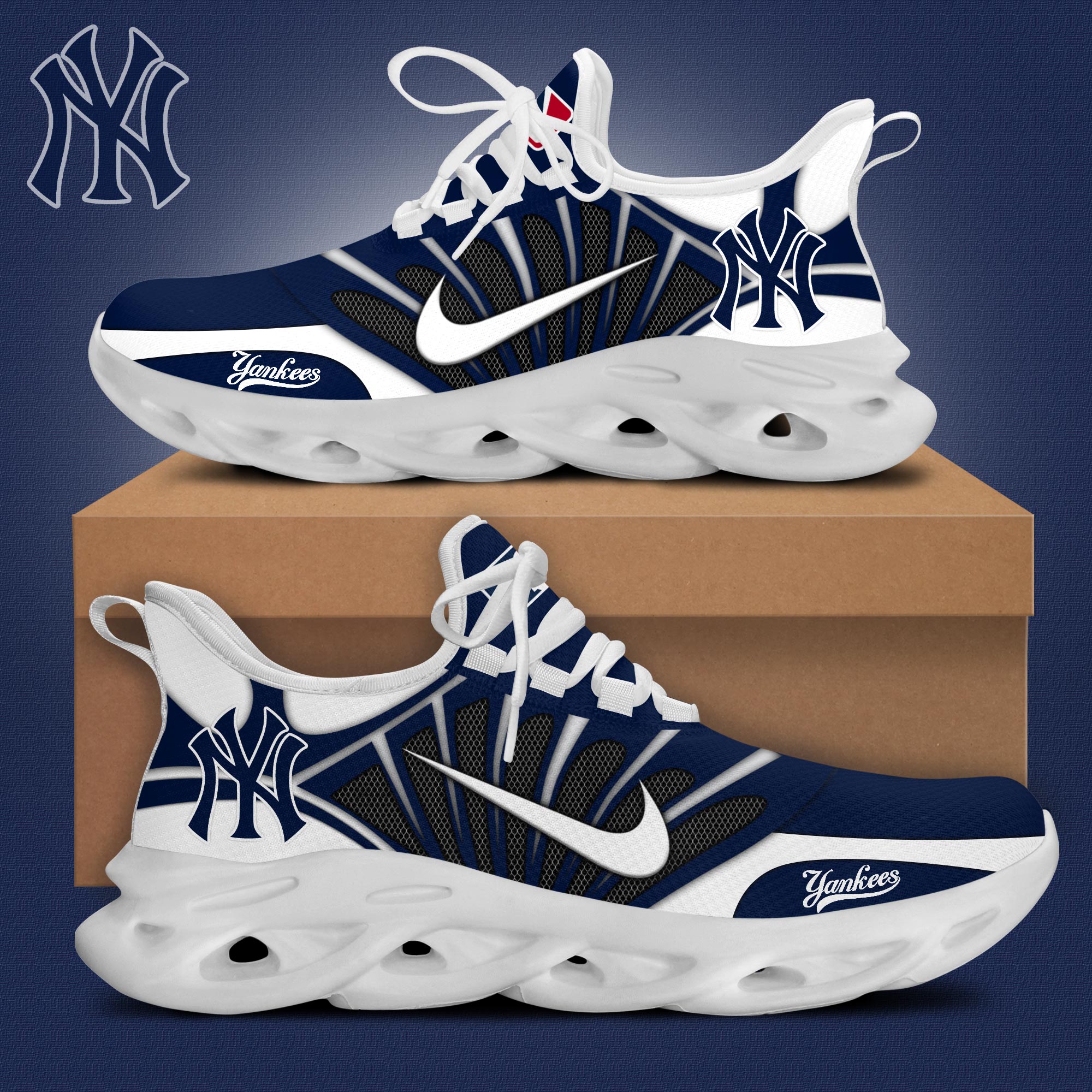 JWFancy New York Yankees Max Soul Shoes Sneakers For Men And Women