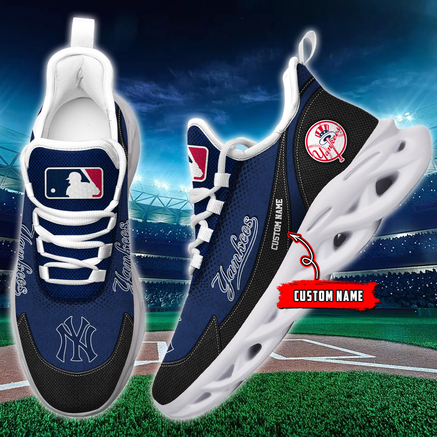 JWFancy New York Yankees MLB Max Soul Shoes Sneakers For Men And Women