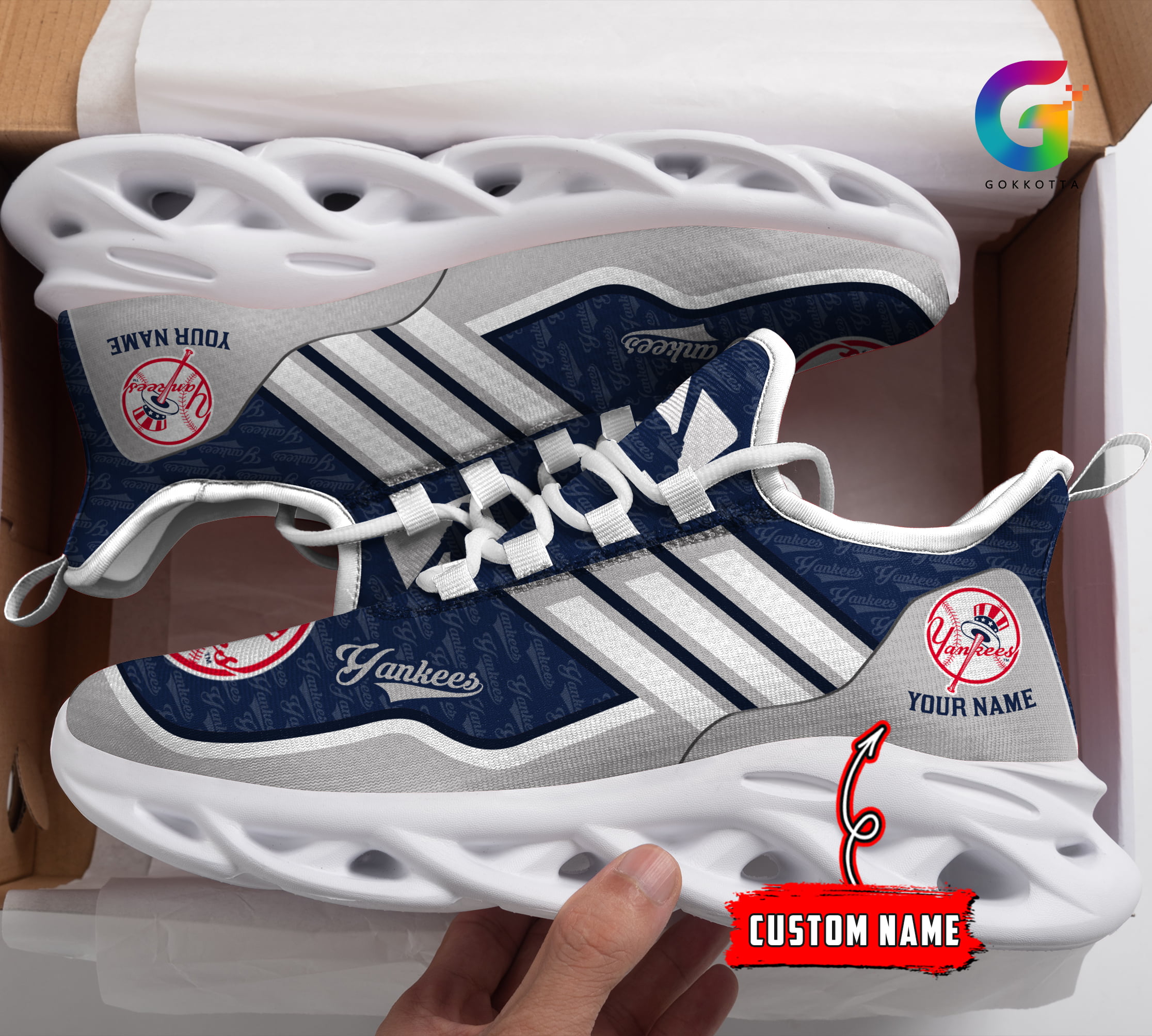 JWFancy New York Yankees MLB Max Soul Shoes Sneakers For Men And Women