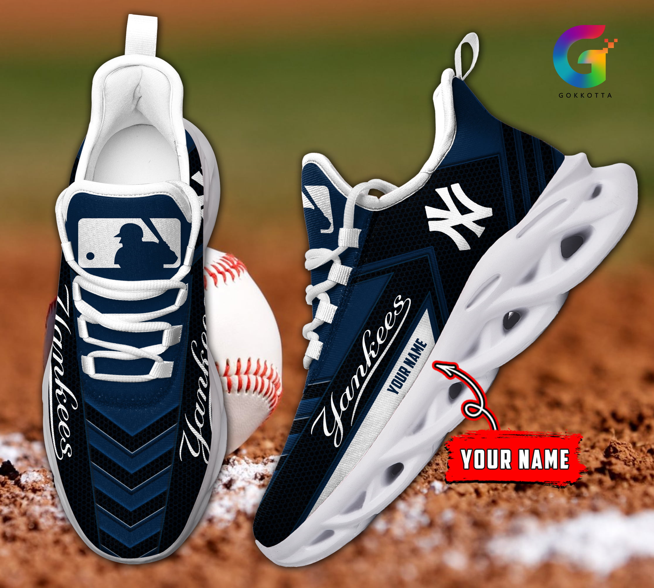 JWFancy New York Yankees MLB Max Soul Shoes Sneakers For Men And Women