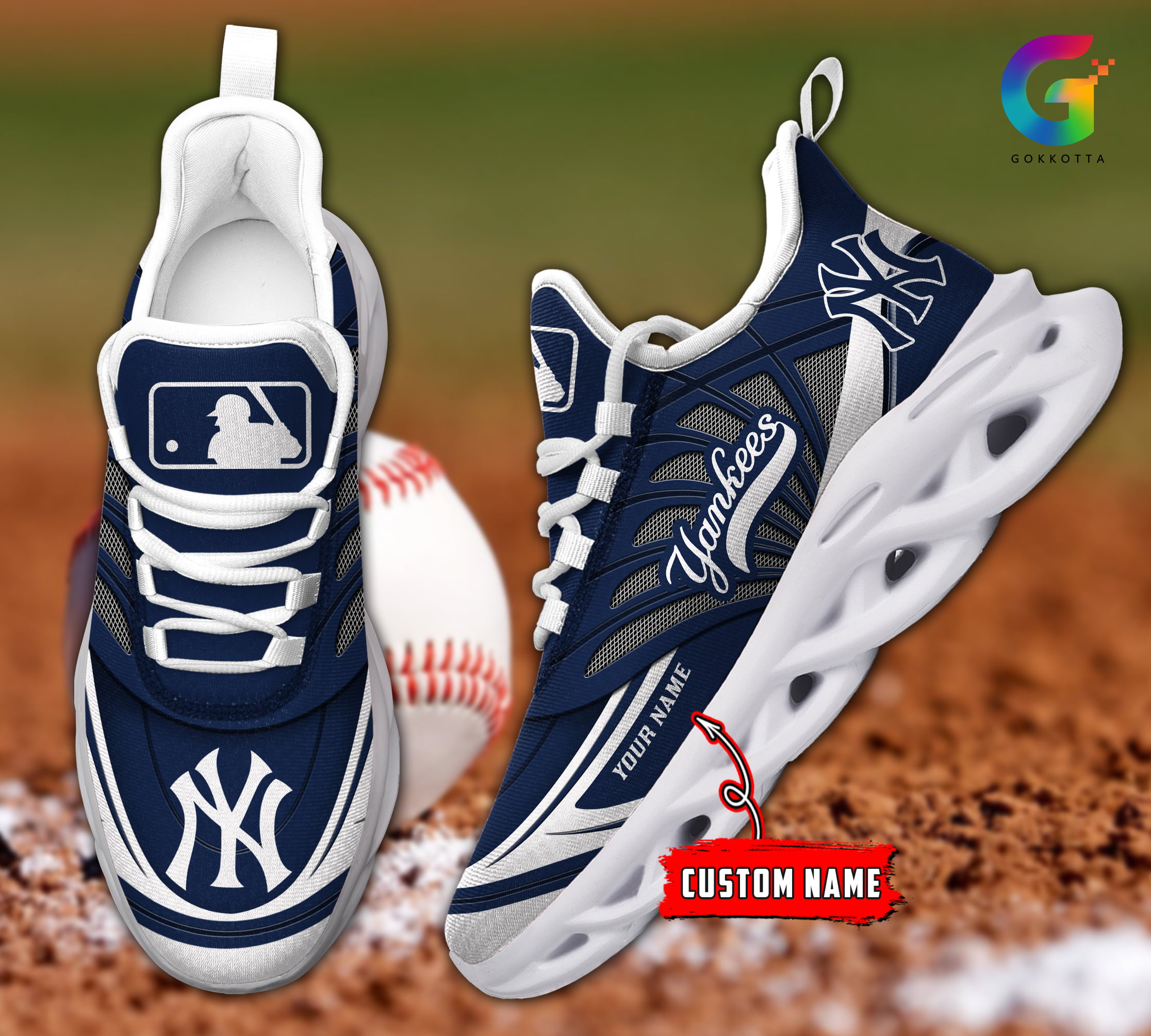 JWFancy New York Yankees MLB Max Soul Shoes Sneakers For Men And Women