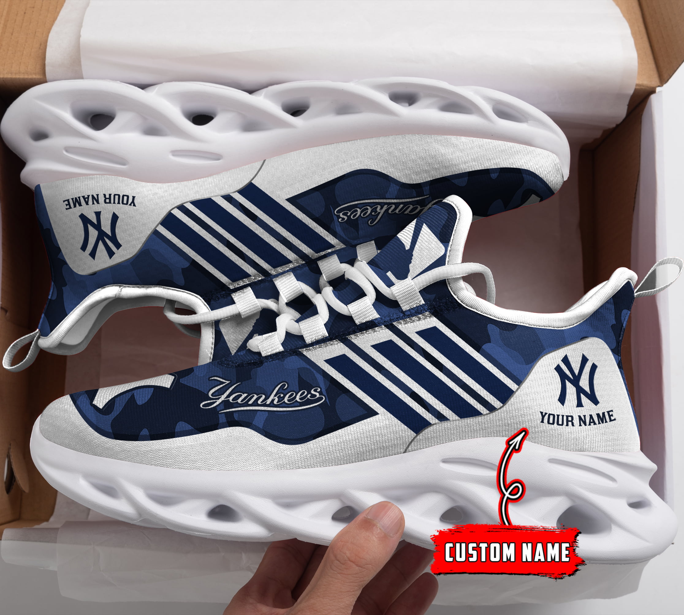 JWFancy New York Yankees MLB Max Soul Shoes Sneakers For Men And Women