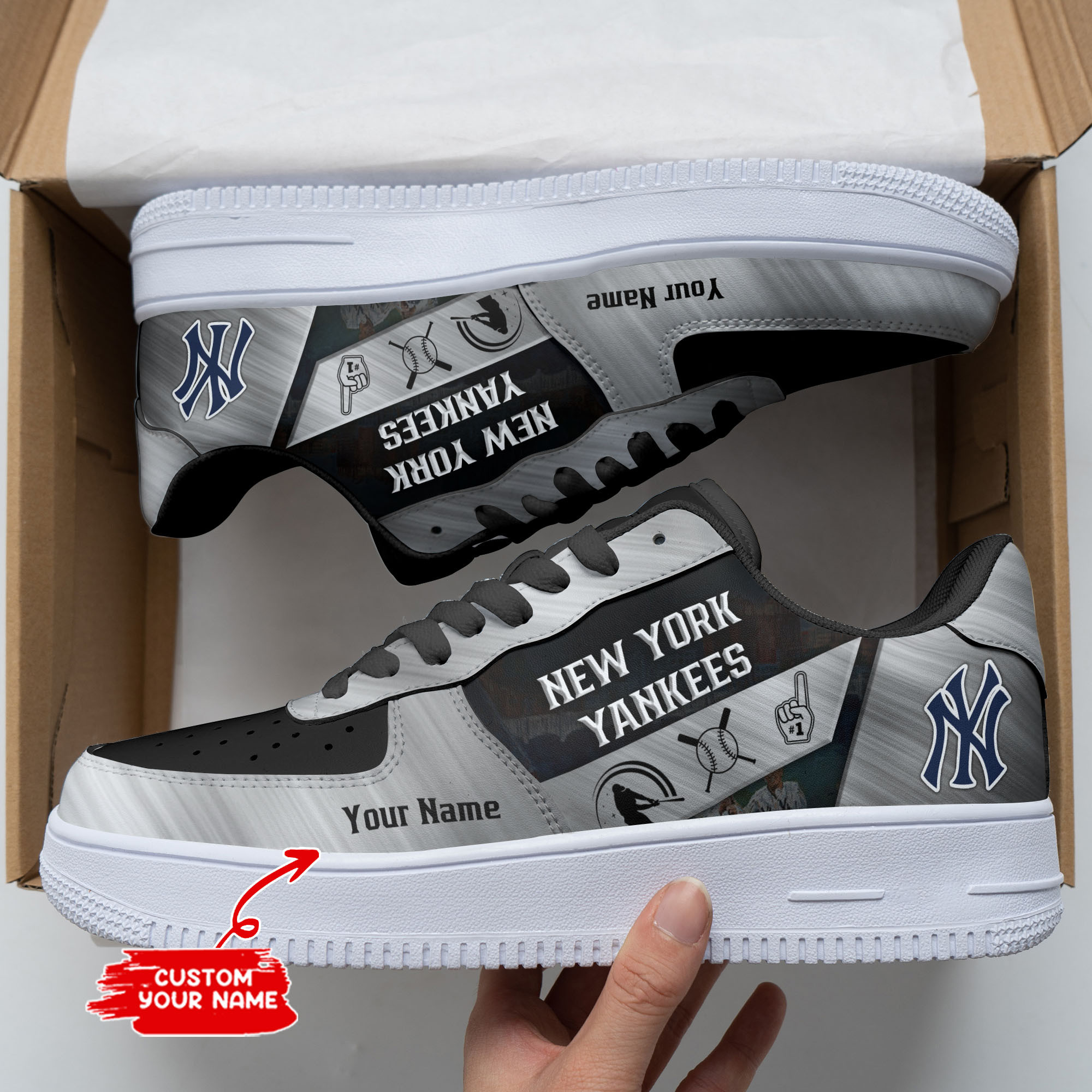 JWFancy New York Yankees NFL Air Low-Top Sneakers Shoes For Men And Women